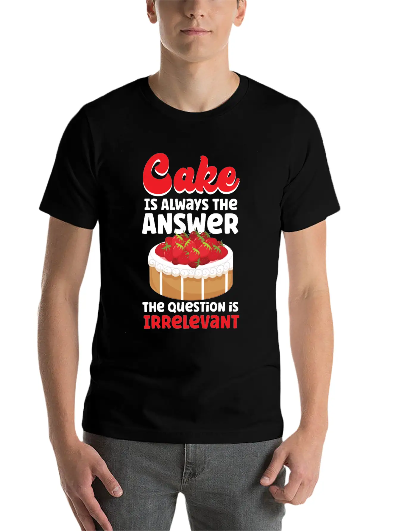 Bake Baking Cake Cake Is Always Soft Cotton Short Sleeve Tee ¨C Unisex Wardrobe Staple