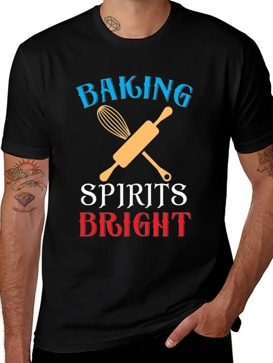 Baking Spirits Bright Essential Cotton Tee For Daily Outfits ¨C Unisex Style