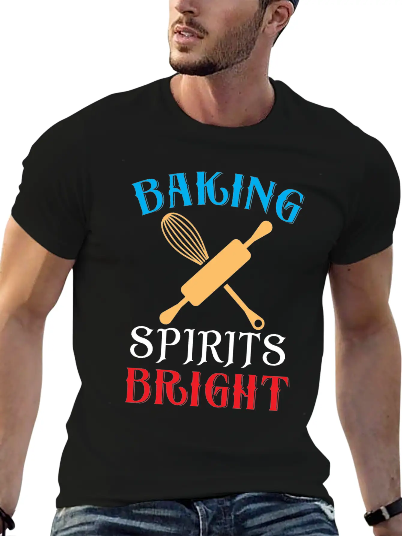 Baking Spirits Bright Essential Cotton Tee For Daily Outfits ¨C Unisex Style