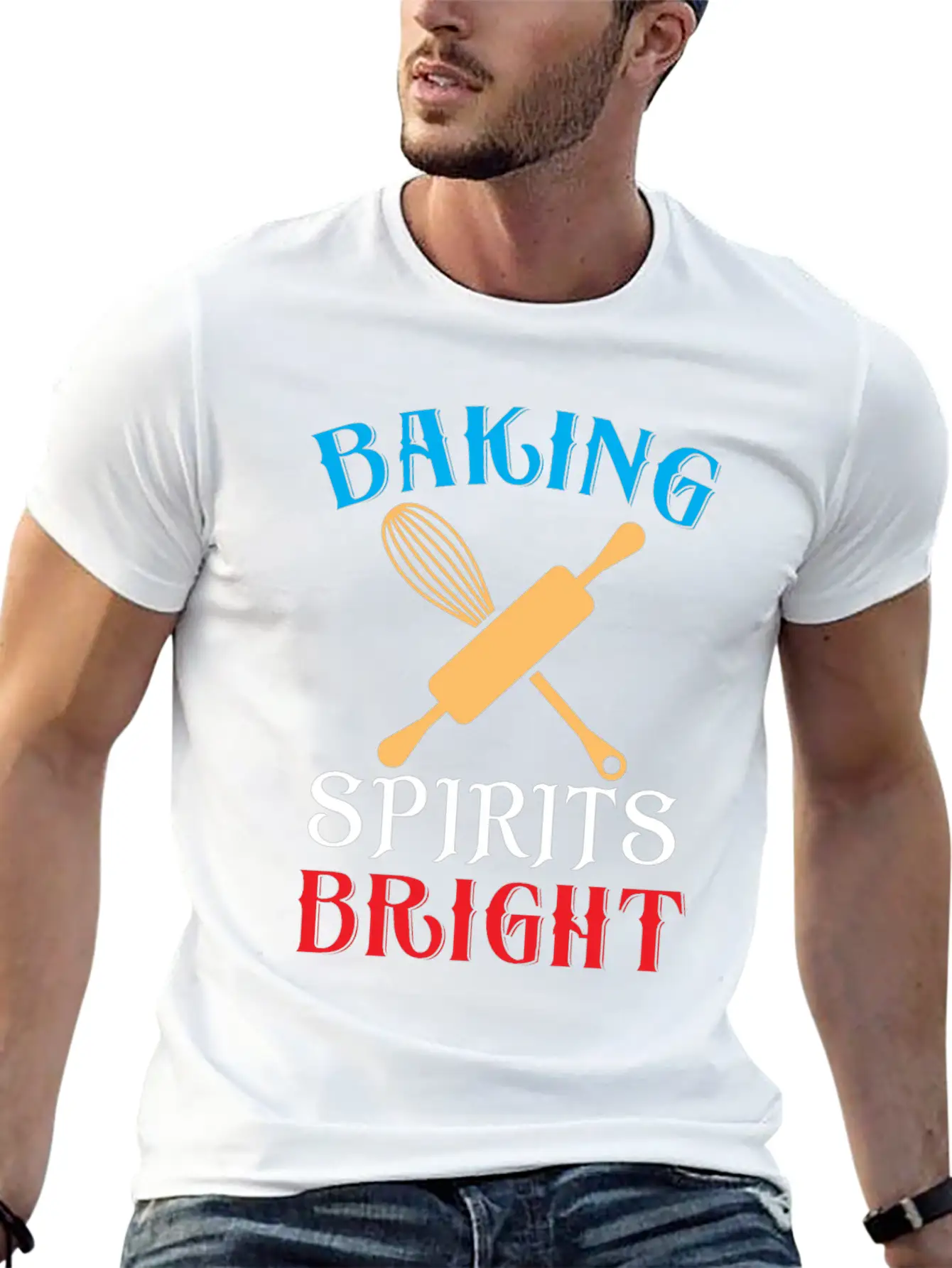 Baking Spirits Bright Essential Cotton Tee For Daily Outfits ¨C Unisex Style