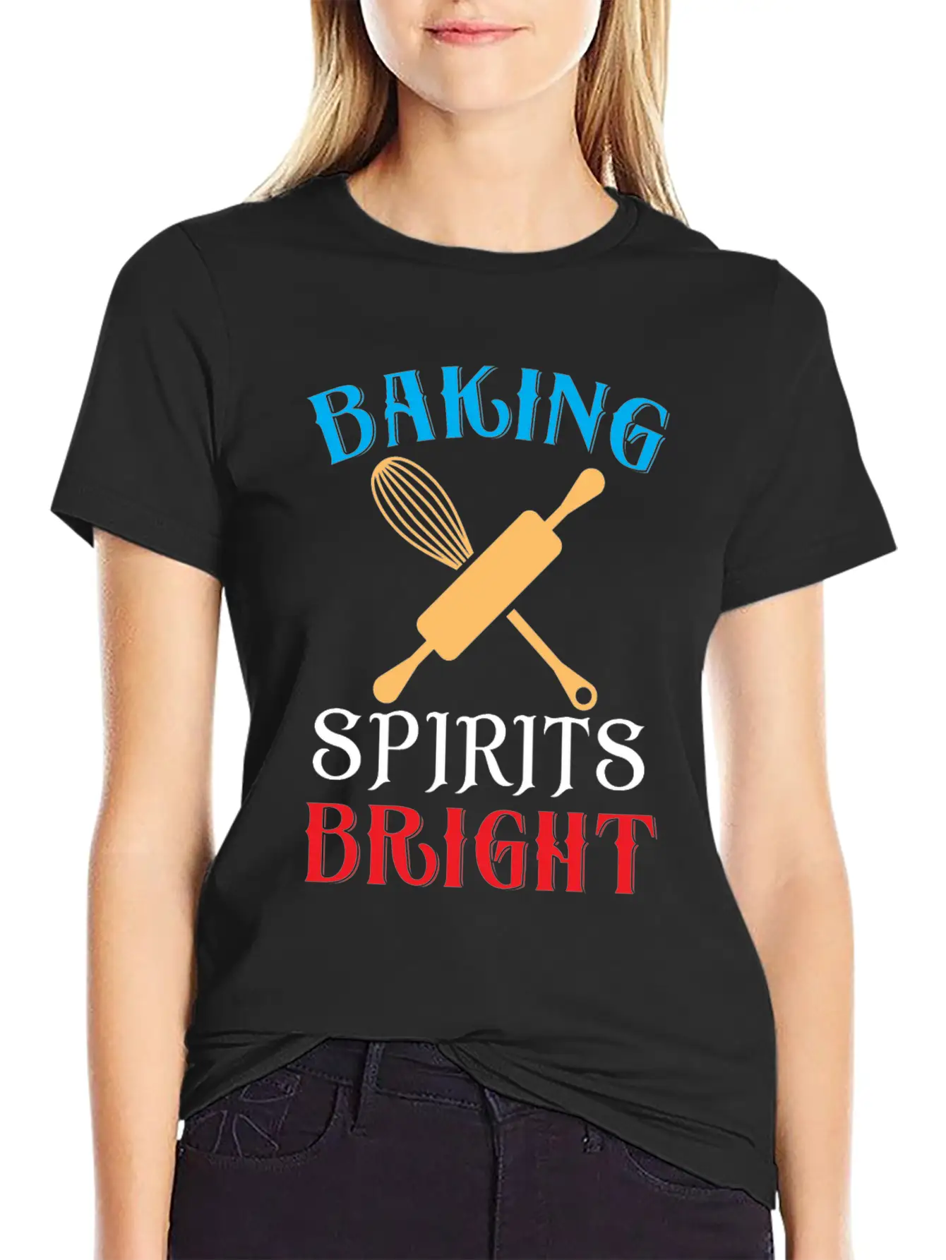 Baking Spirits Bright Essential Cotton Tee For Daily Outfits ¨C Unisex Style