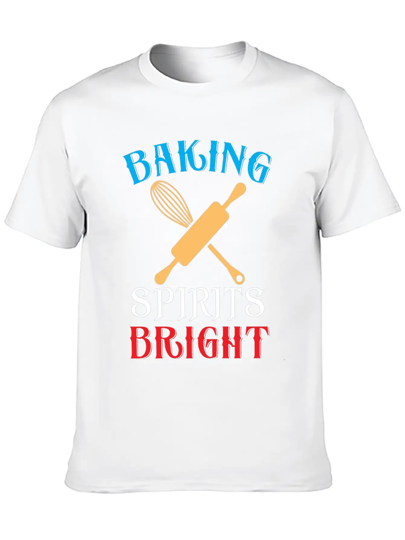 Baking Spirits Bright Essential Cotton Tee For Daily Outfits ¨C Unisex Style