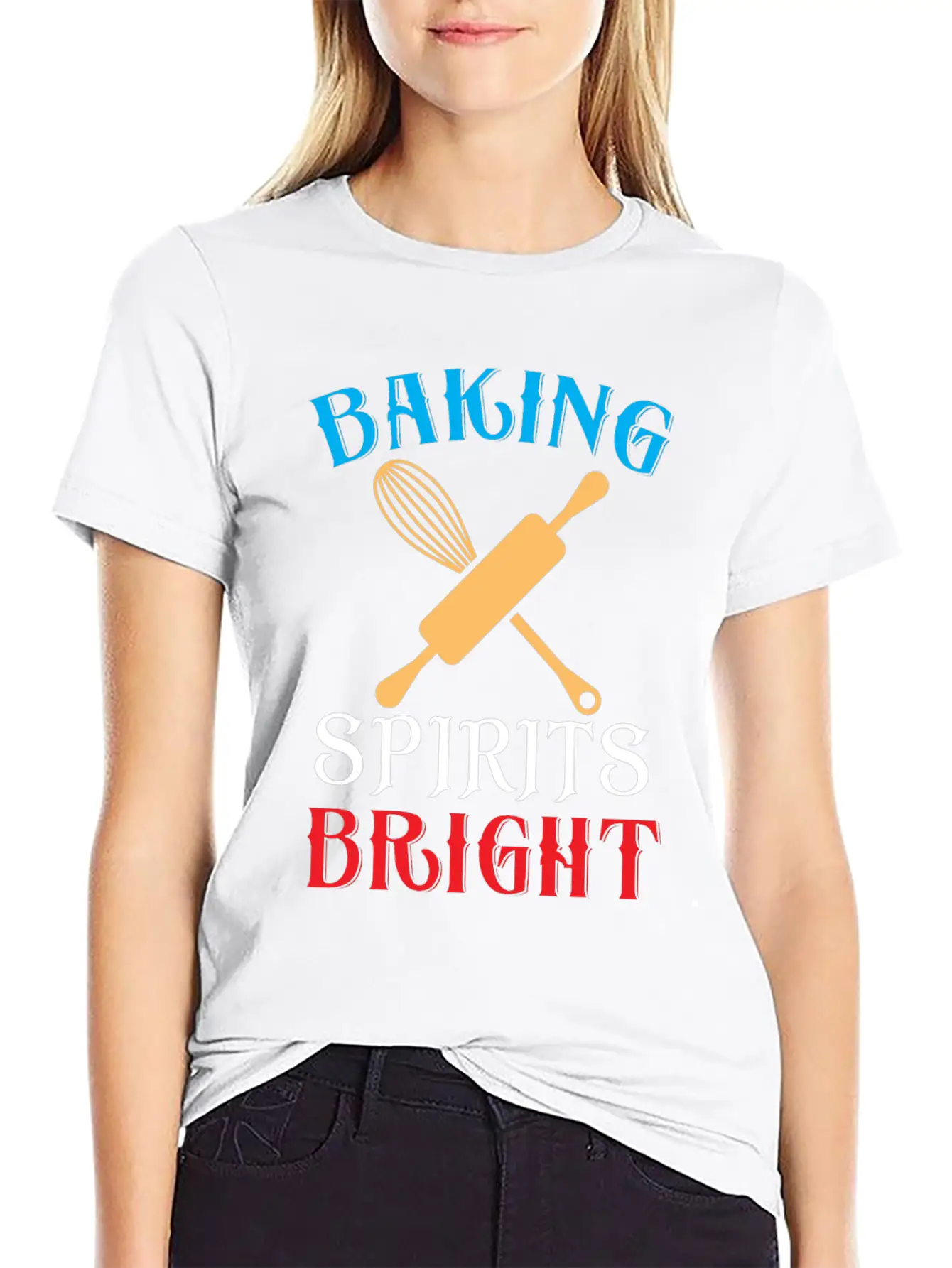 Baking Spirits Bright Essential Cotton Tee For Daily Outfits ¨C Unisex Style