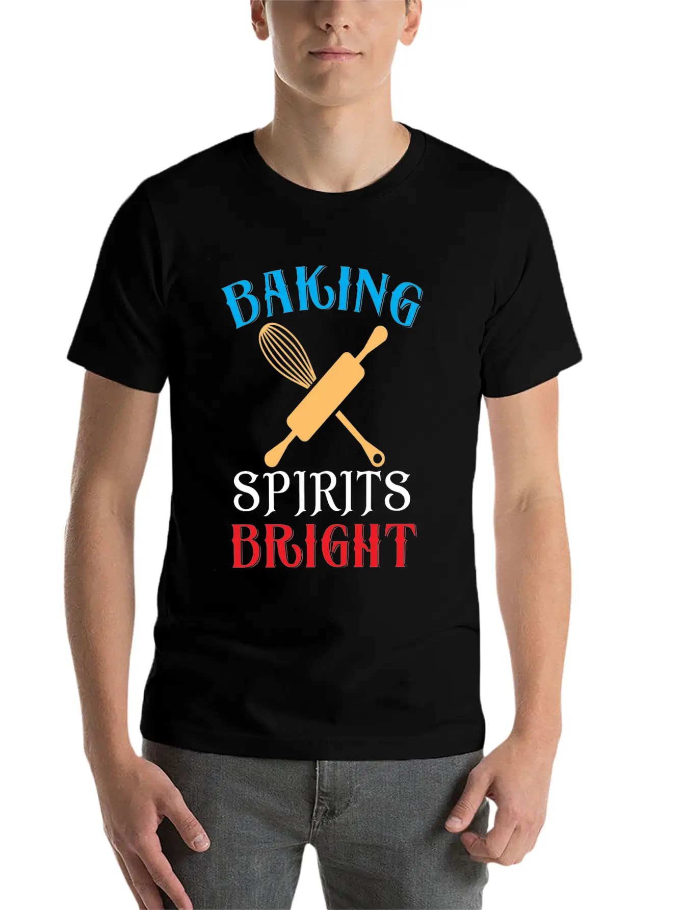 Baking Spirits Bright Essential Cotton Tee For Daily Outfits ¨C Unisex Style