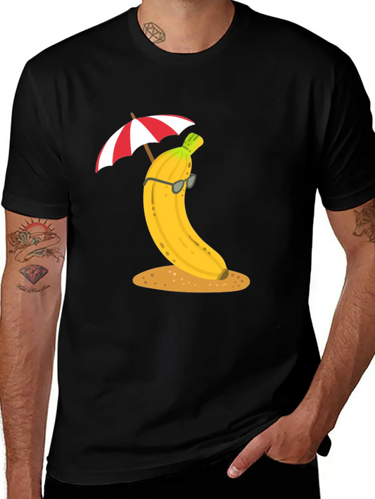 Banana Summer Kawaii Essential Cotton Tee For Daily Outfits ¨C Unisex Style