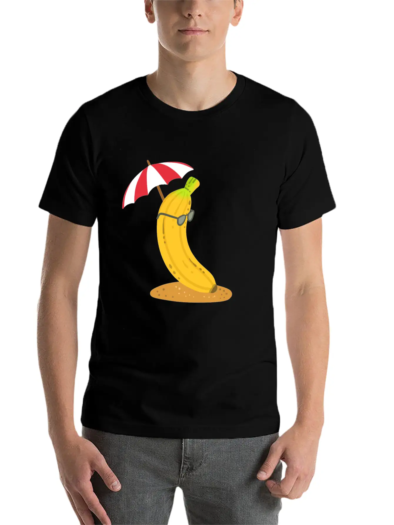 Banana Summer Kawaii Essential Cotton Tee For Daily Outfits ¨C Unisex Style