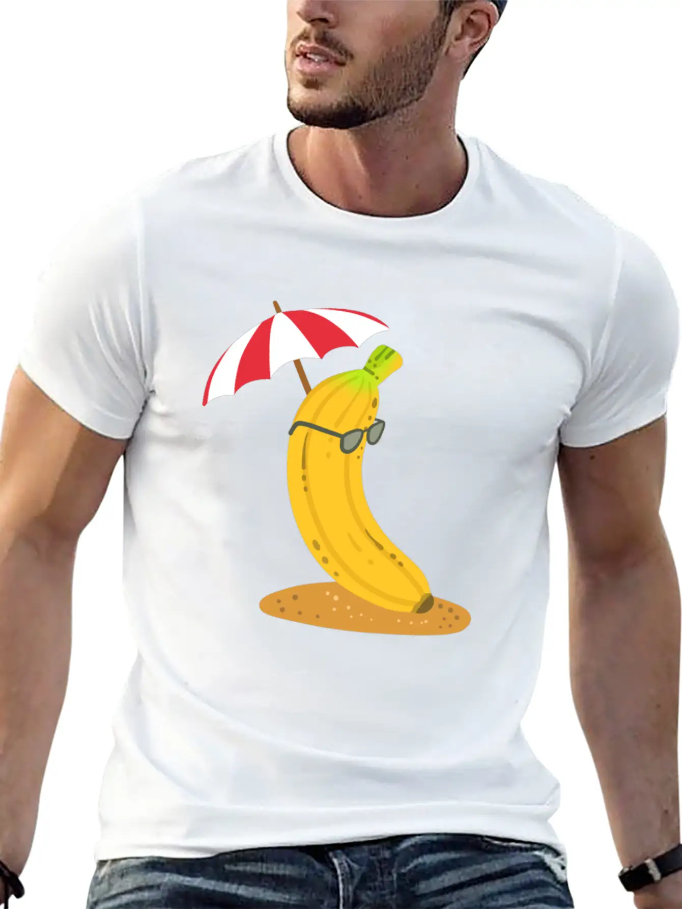 Banana Summer Kawaii Essential Cotton Tee For Daily Outfits ¨C Unisex Style