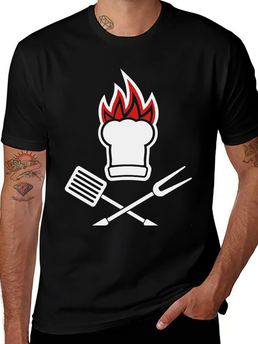 Barbecue On Fire Soft Cotton Short Sleeve Tee ¨C Unisex Wardrobe Staple