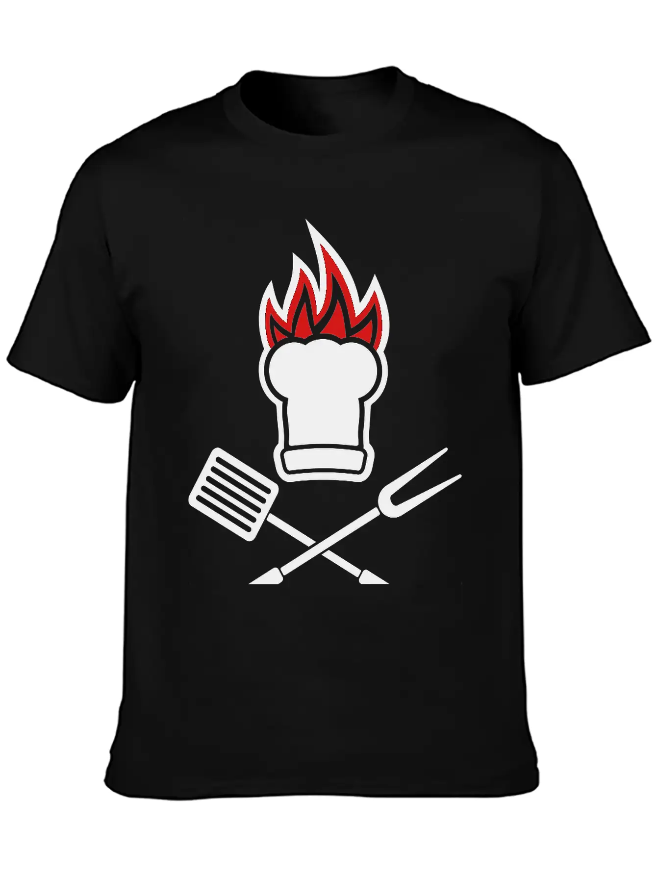 Barbecue On Fire Soft Cotton Short Sleeve Tee ¨C Unisex Wardrobe Staple