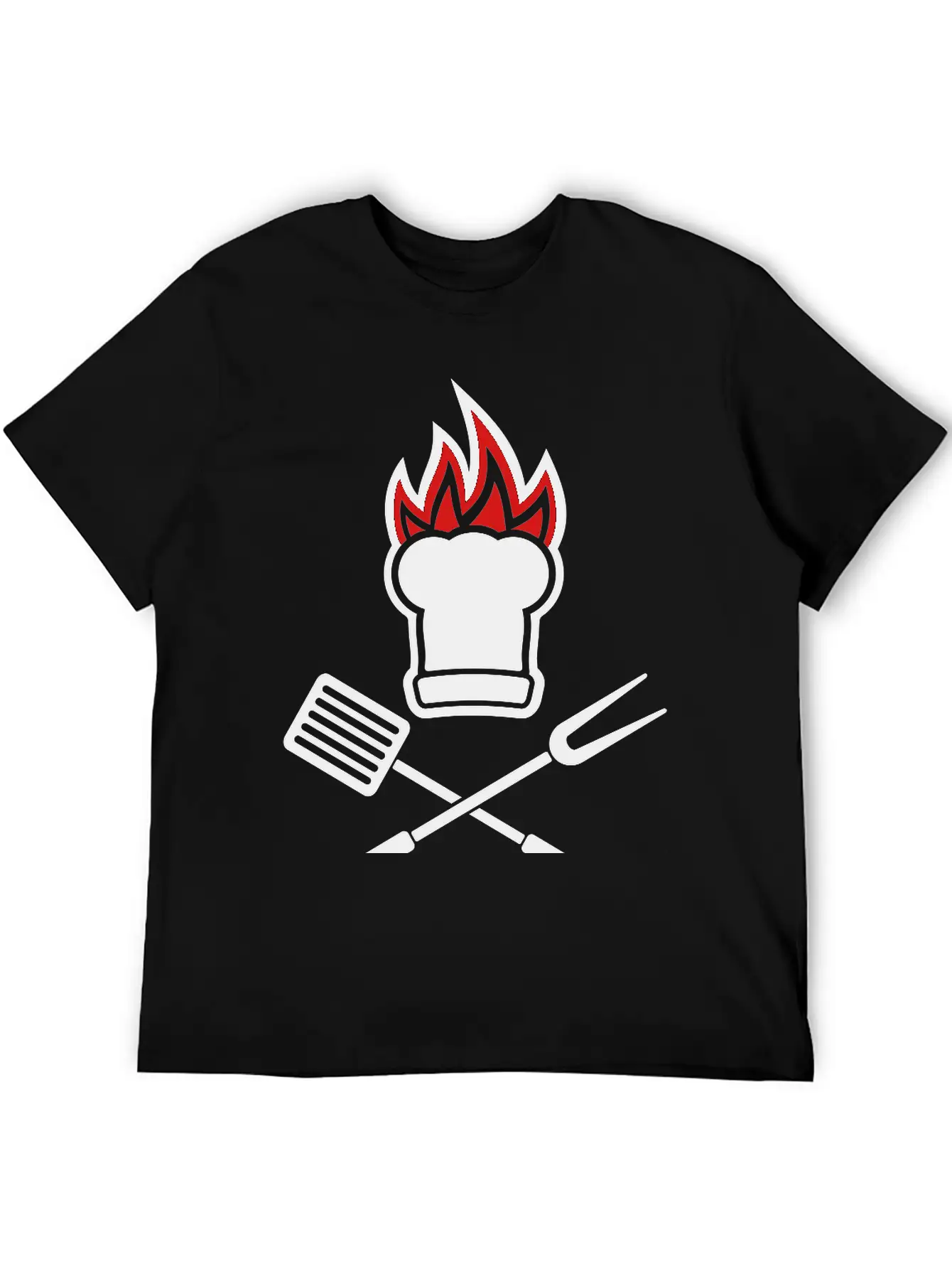 Barbecue On Fire Soft Cotton Short Sleeve Tee ¨C Unisex Wardrobe Staple