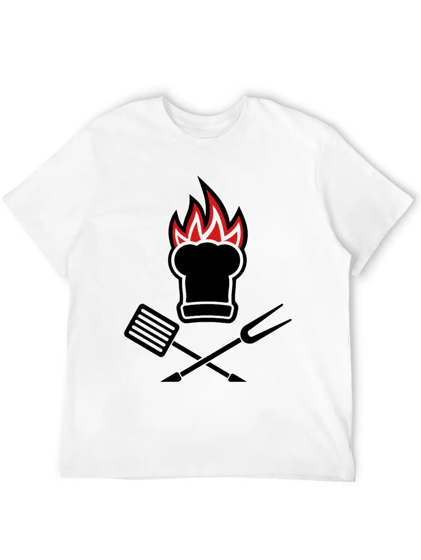 Barbecue On Fire Soft Cotton Short Sleeve Tee ¨C Unisex Wardrobe Staple