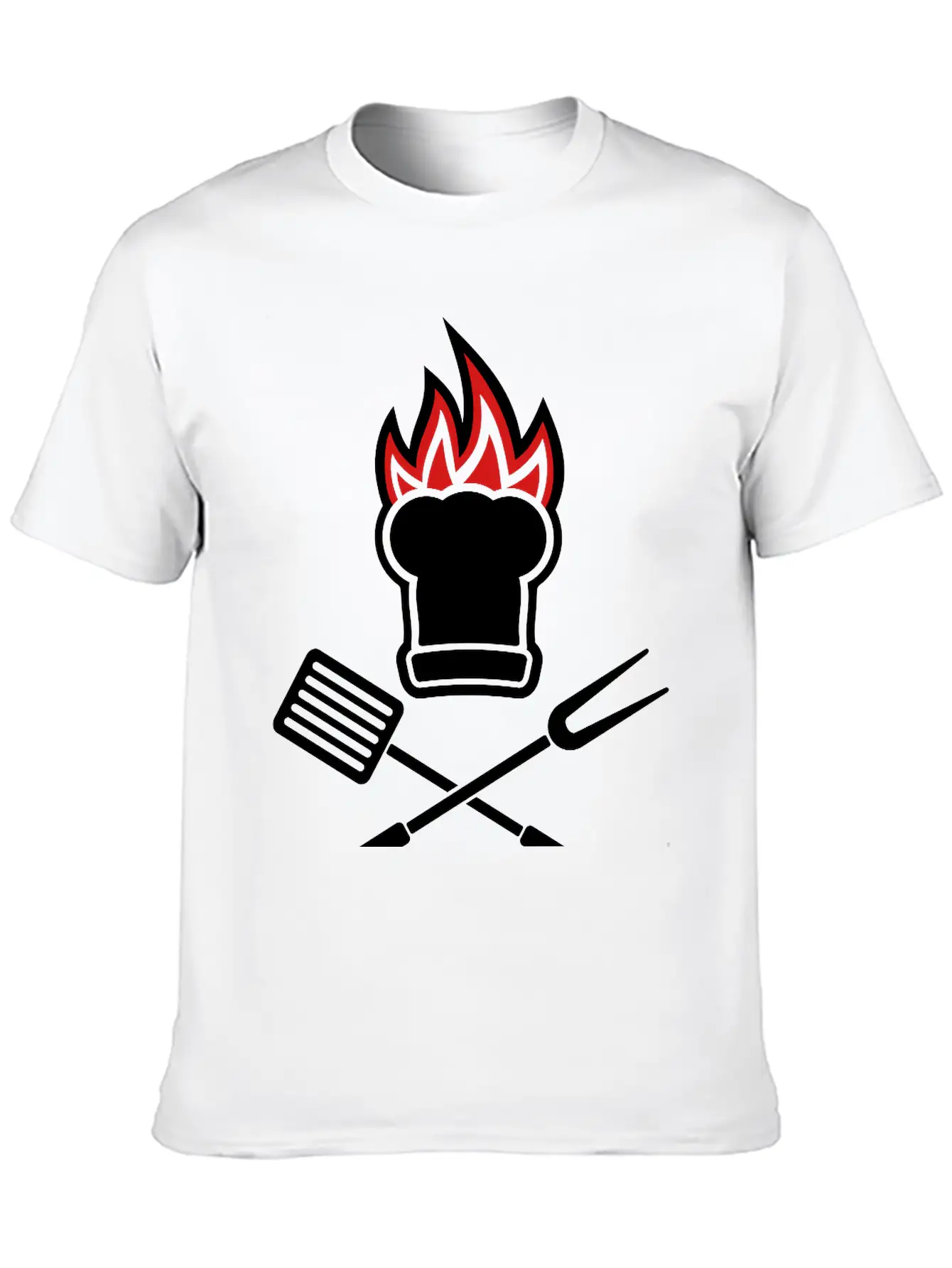 Barbecue On Fire Soft Cotton Short Sleeve Tee ¨C Unisex Wardrobe Staple