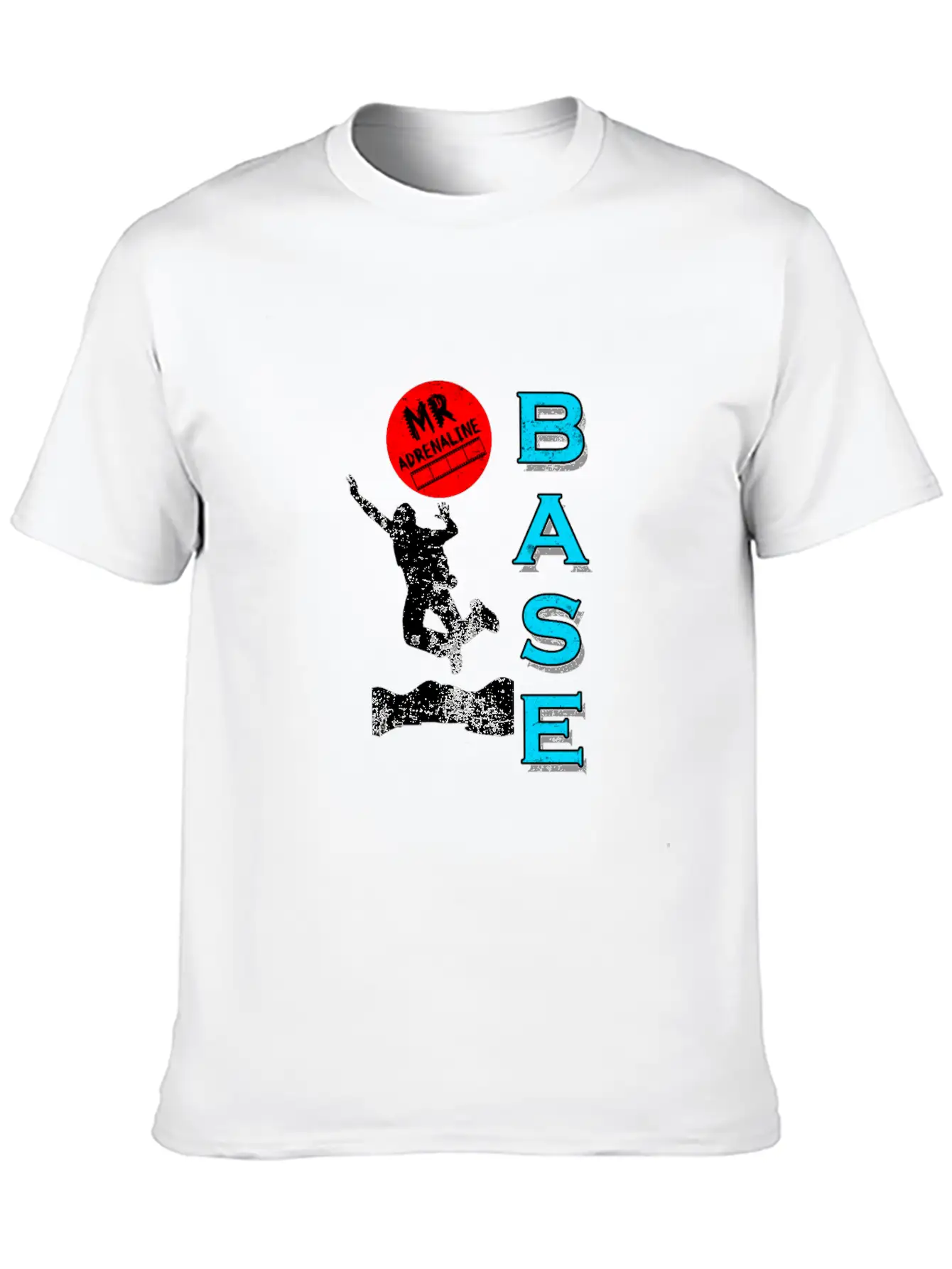 Base Jumping Jump Sky Diving Parachuting Fly Gift Essential Cotton Tee For Daily Outfits ¨C Unisex Style