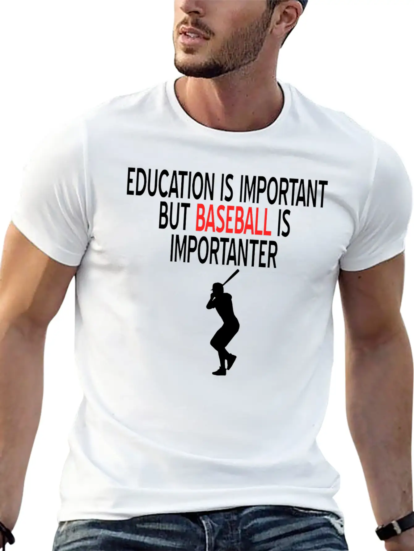 Baseball Bat Hibby Baseball Players Gift Idea Soft Cotton Short Sleeve Tee ¨C Unisex Wardrobe Staple