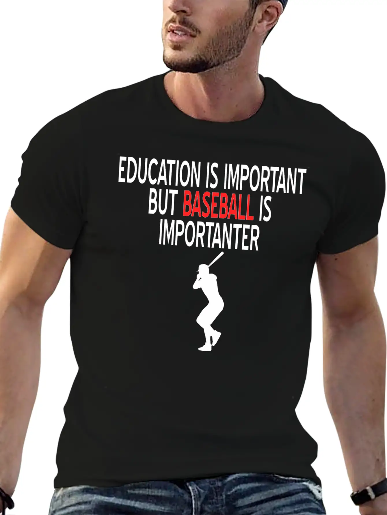 Baseball Bat Hibby Baseball Players Gift Idea Soft Cotton Short Sleeve Tee ¨C Unisex Wardrobe Staple