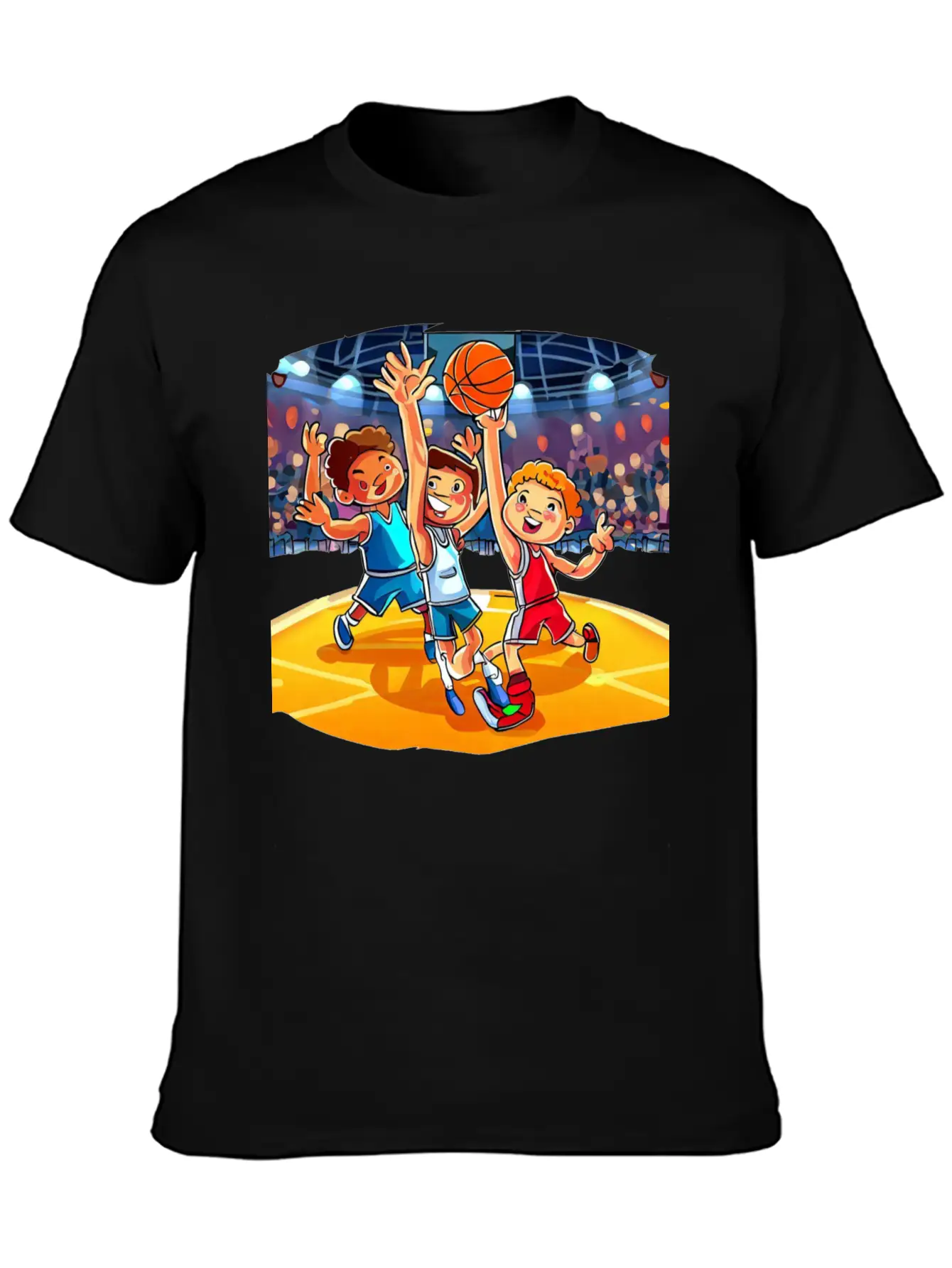 Basketball Tournament Basic Graphic T-Shirt ¨C Daily Comfort In Soft Cotton