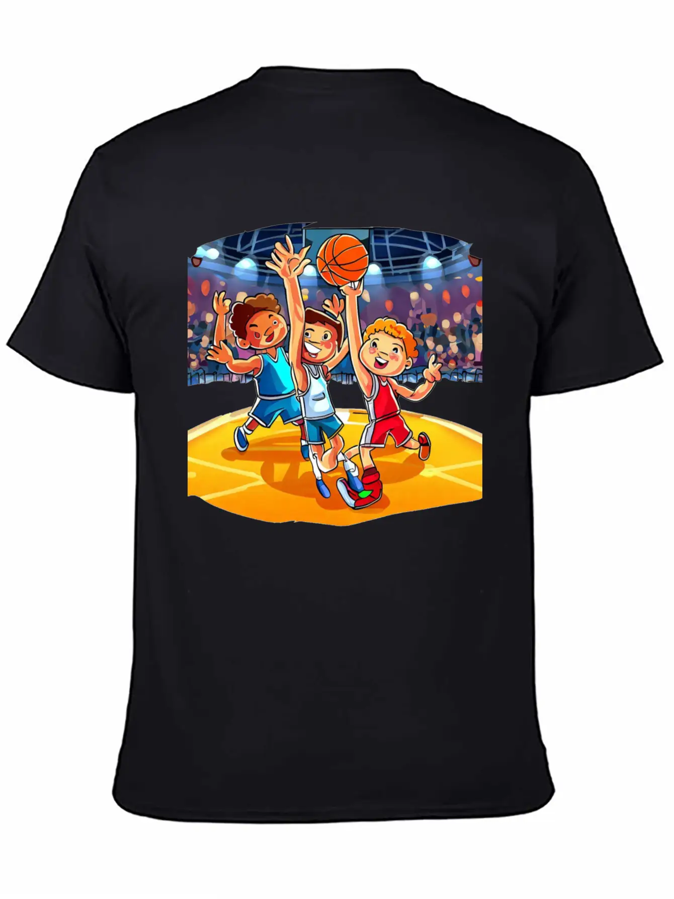 Basketball Tournament Basic Graphic T-Shirt ¨C Daily Comfort In Soft Cotton