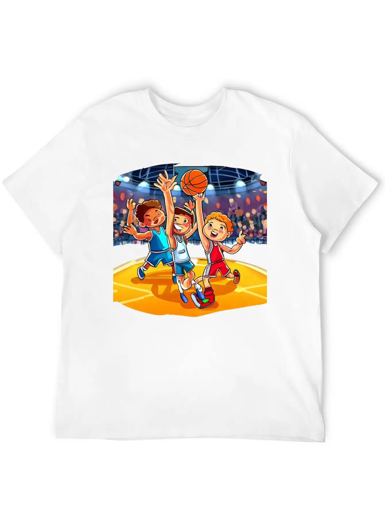 Basketball Tournament Basic Graphic T-Shirt ¨C Daily Comfort In Soft Cotton
