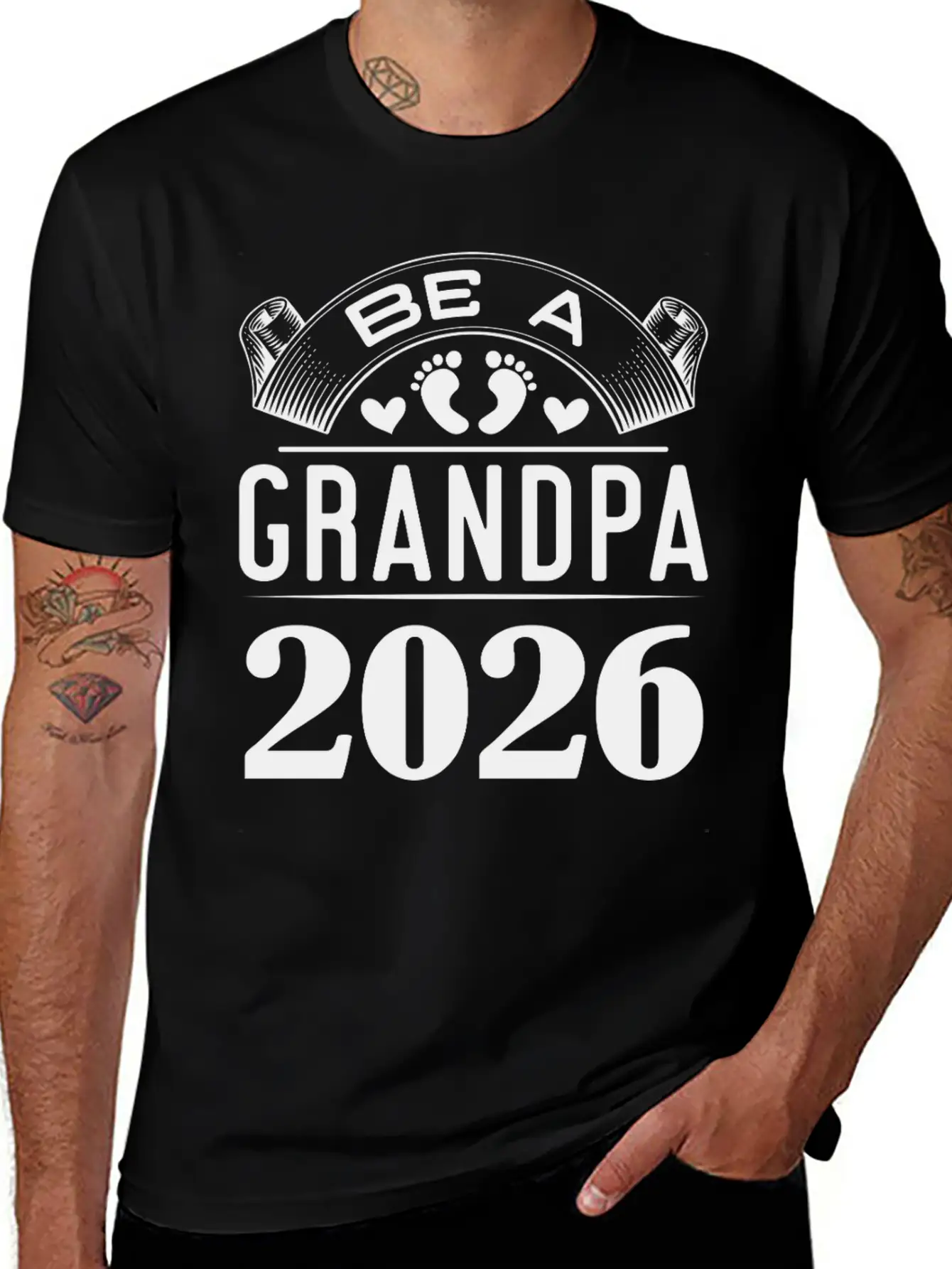 Be A Grandpa 2026 New Arrival Announcement Essential Cotton Tee For Daily Outfits ¨C Unisex Style