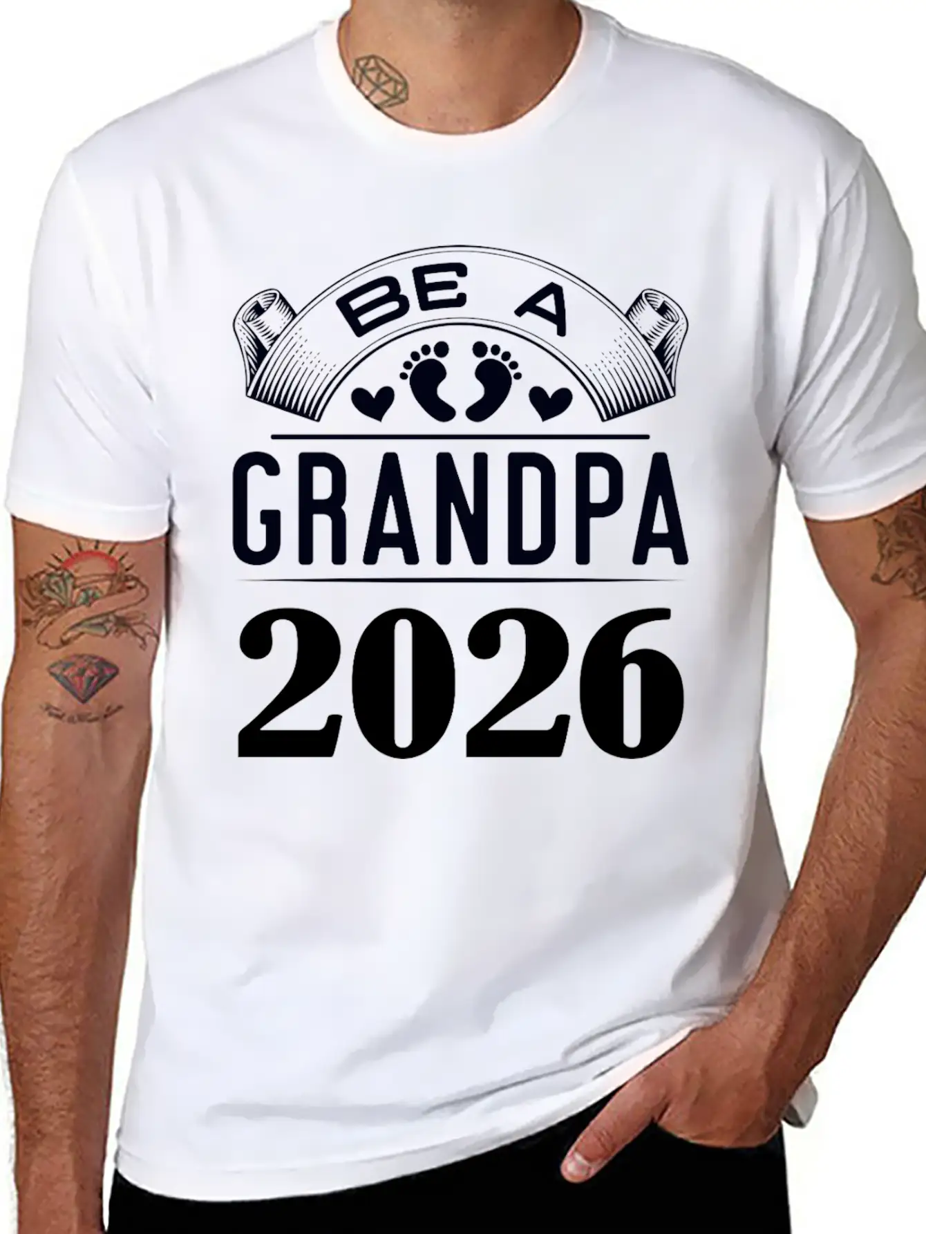 Be A Grandpa 2026 New Arrival Announcement Essential Cotton Tee For Daily Outfits ¨C Unisex Style