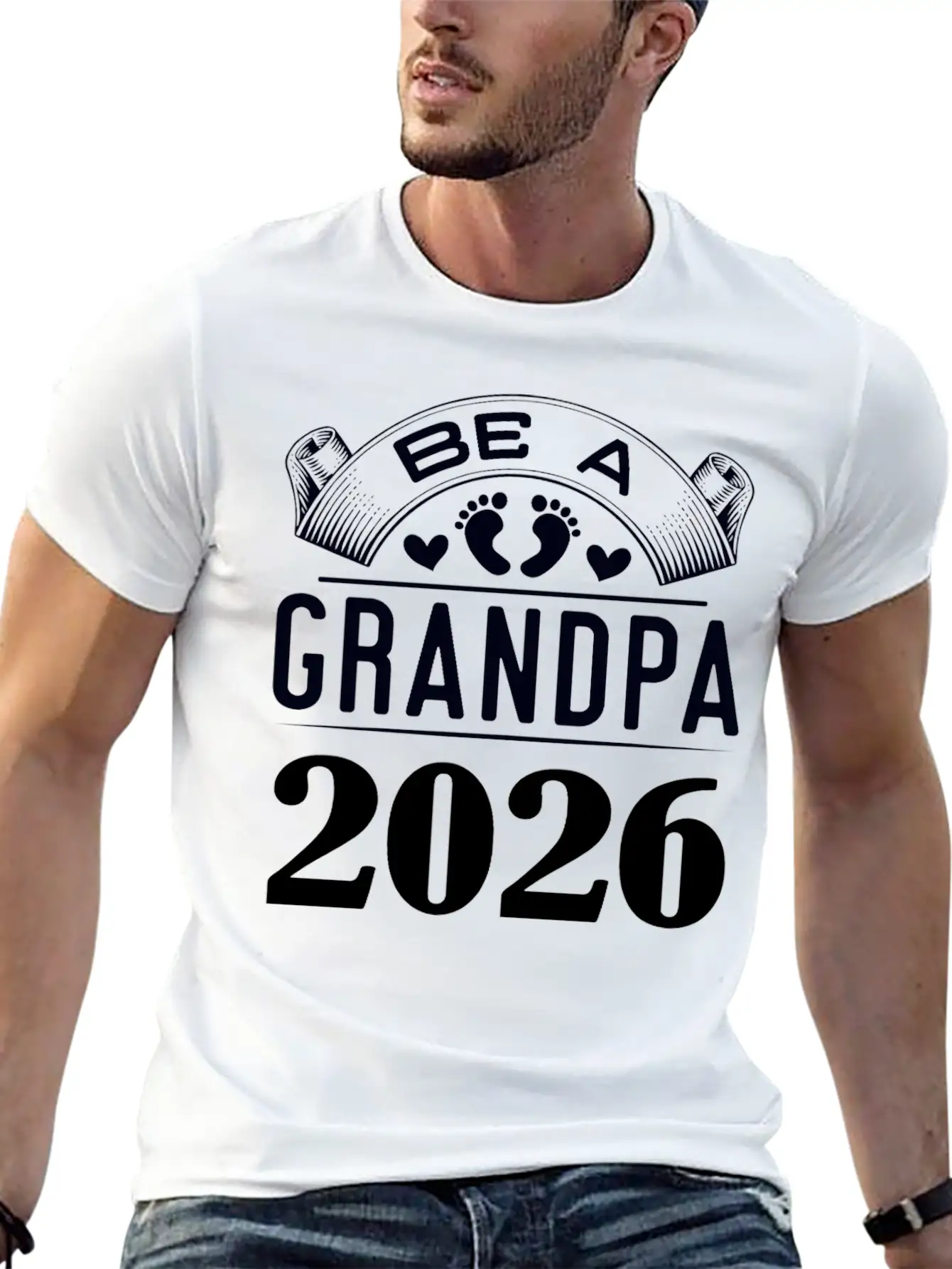 Be A Grandpa 2026 New Arrival Announcement Essential Cotton Tee For Daily Outfits ¨C Unisex Style
