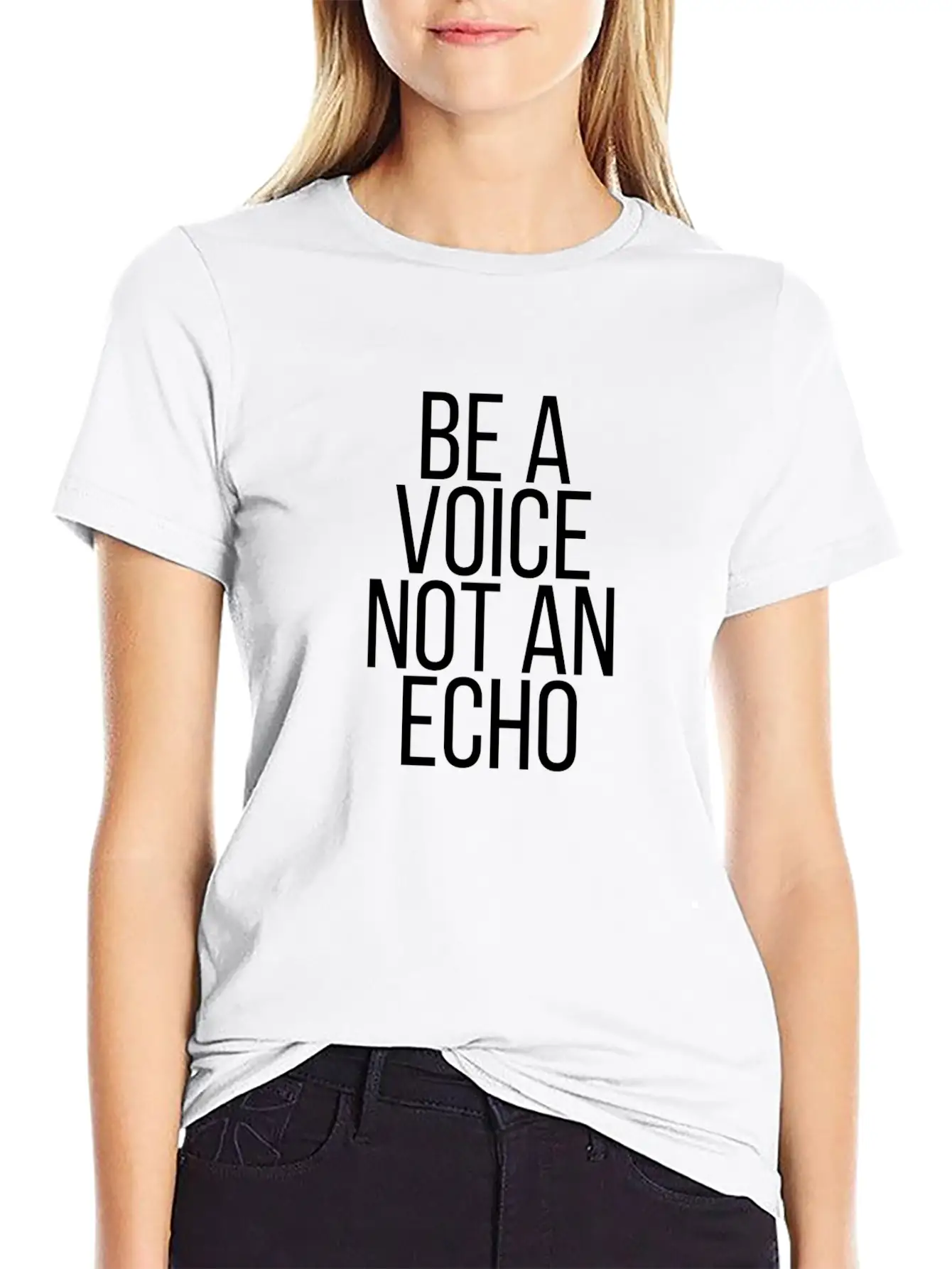 Be A Voice Not An Echo Soft Cotton Short Sleeve Tee ¨C Unisex Wardrobe Staple