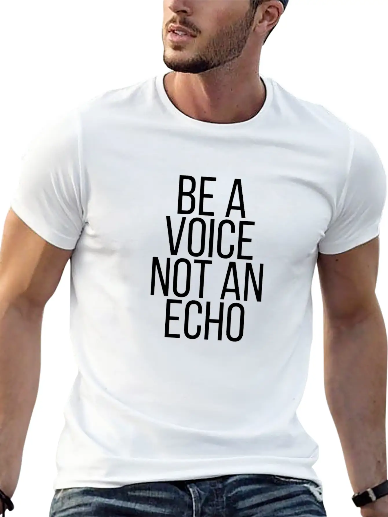 Be A Voice Not An Echo Soft Cotton Short Sleeve Tee ¨C Unisex Wardrobe Staple