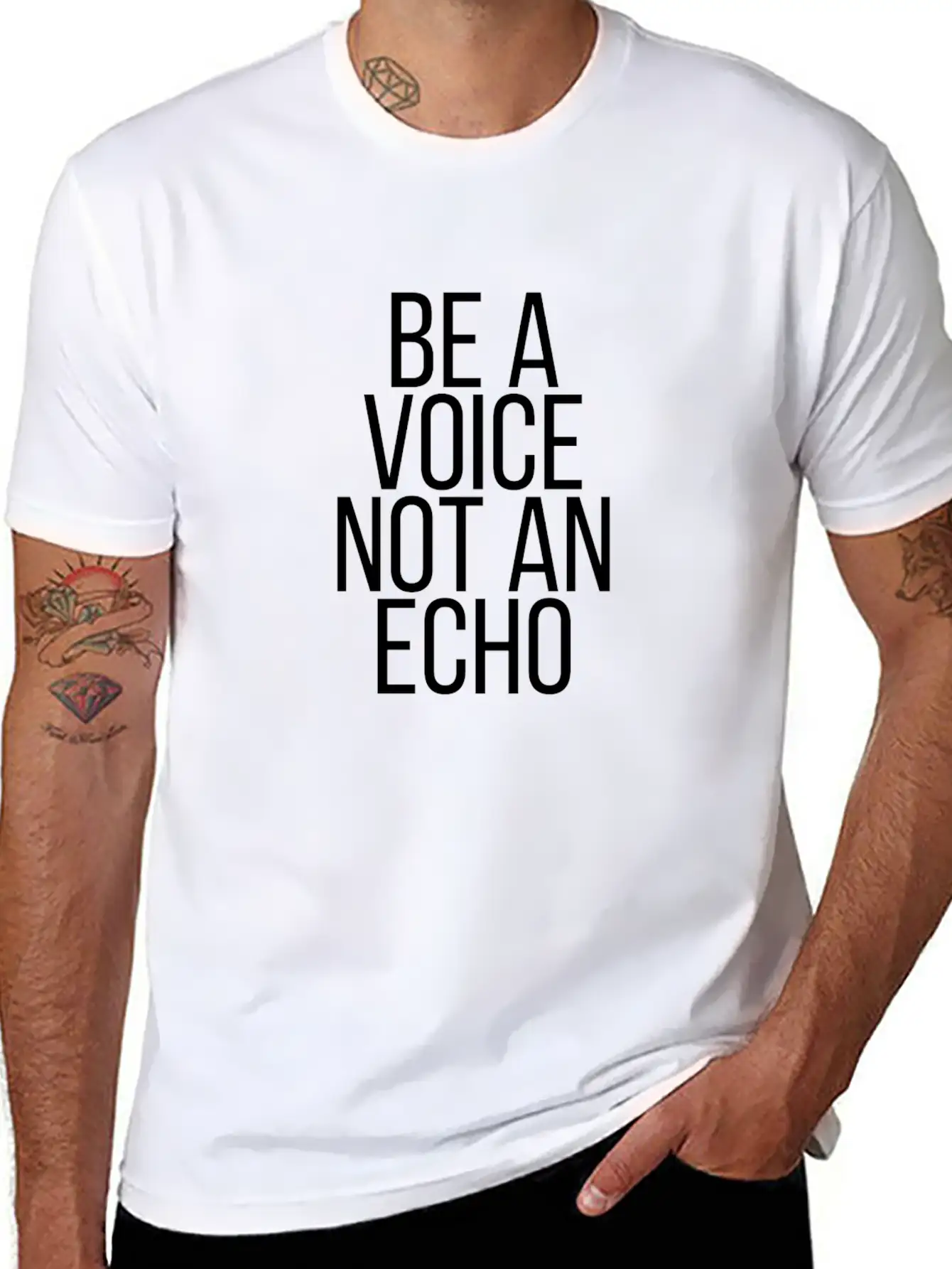Be A Voice Not An Echo Soft Cotton Short Sleeve Tee ¨C Unisex Wardrobe Staple