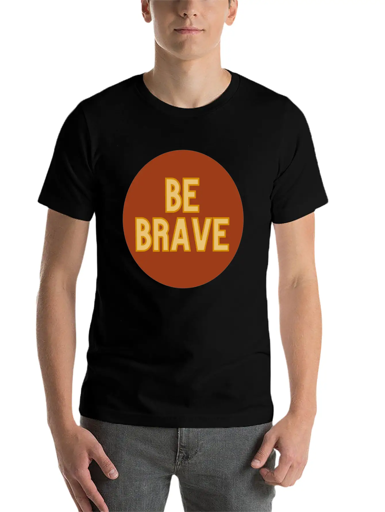 Be Brave Essential Cotton Tee For Daily Outfits ¨C Unisex Style