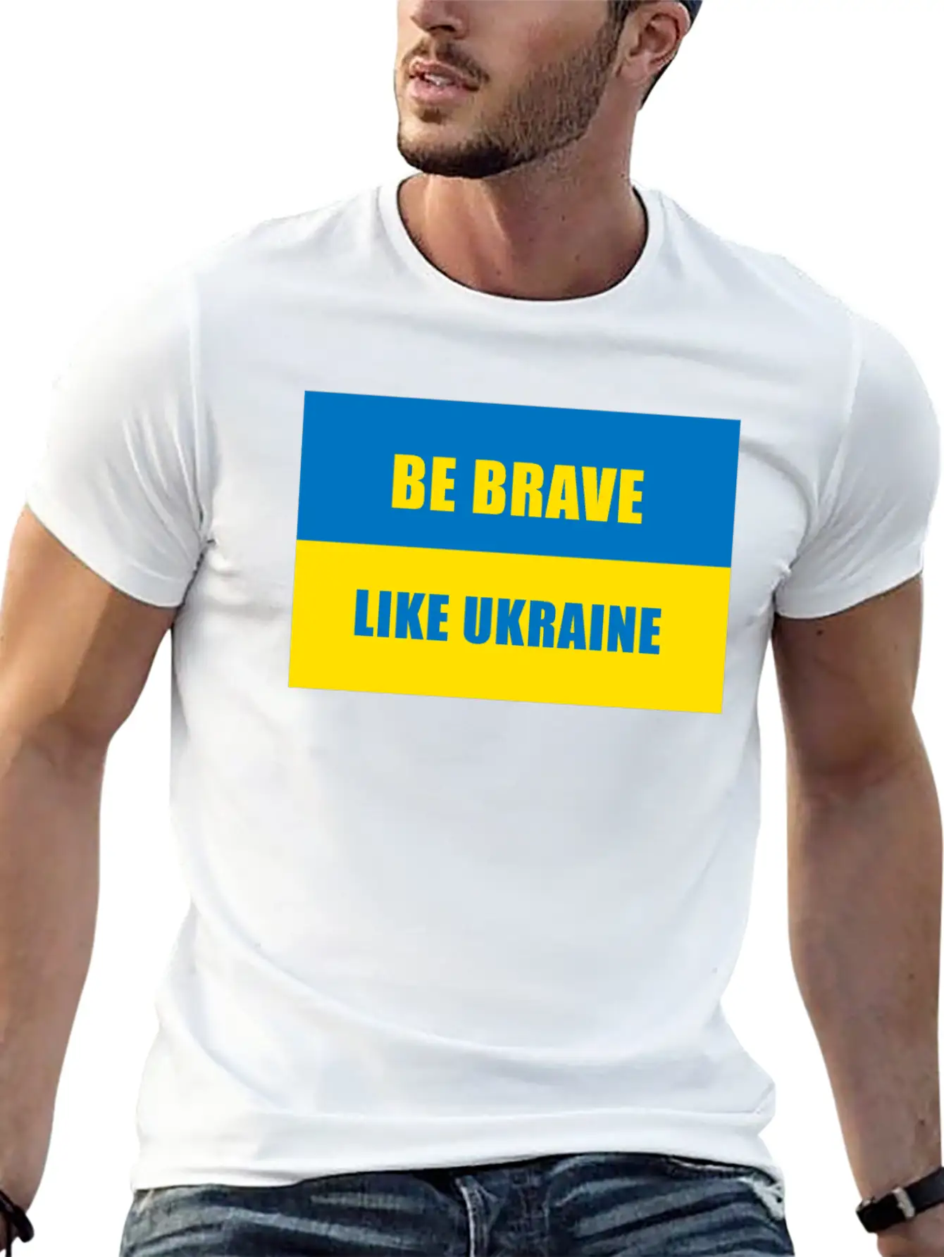 Be Brave Like Ukraine Basic Graphic T-Shirt ¨C Daily Comfort In Soft Cotton