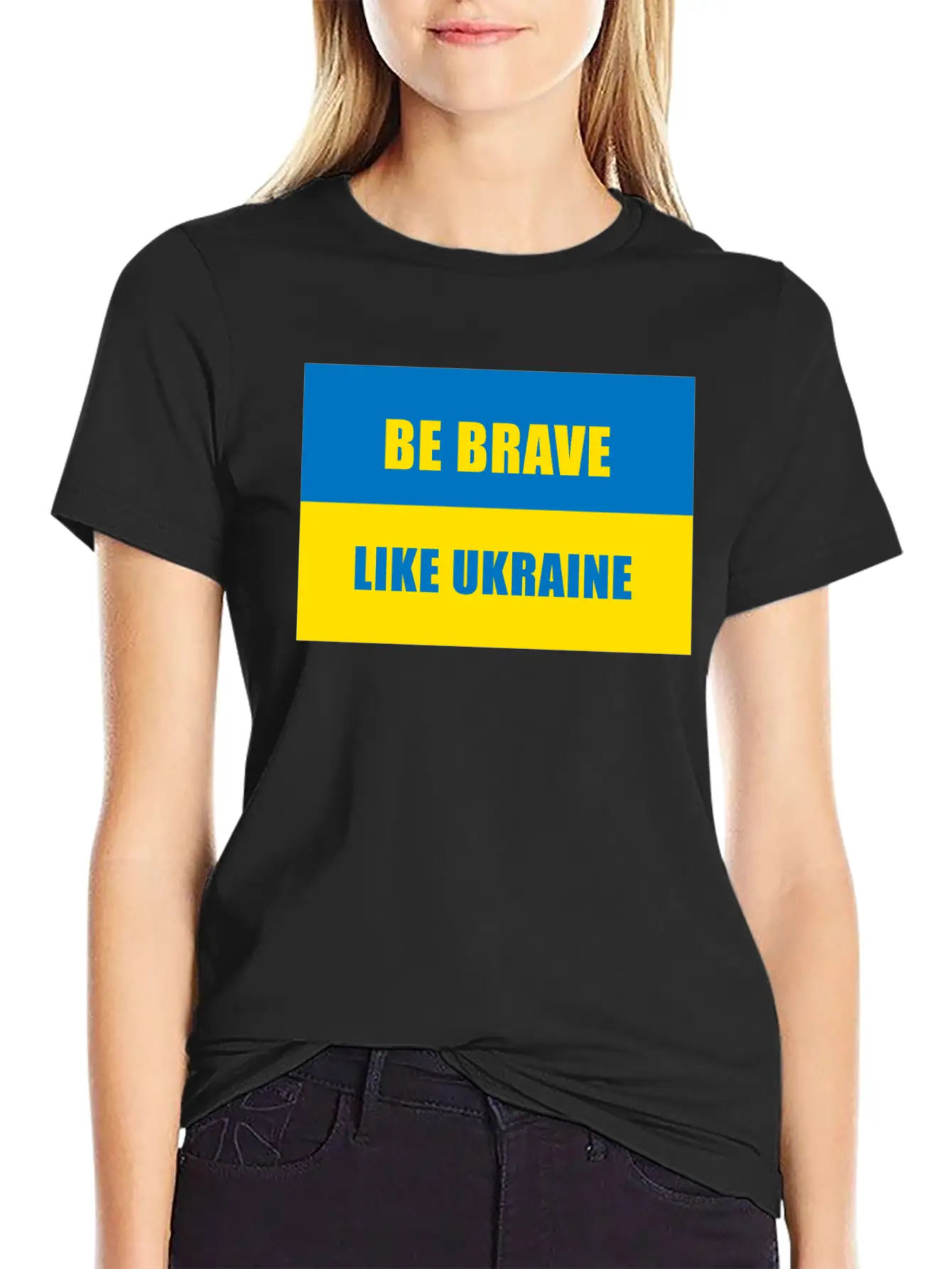 Be Brave Like Ukraine Basic Graphic T-Shirt ¨C Daily Comfort In Soft Cotton