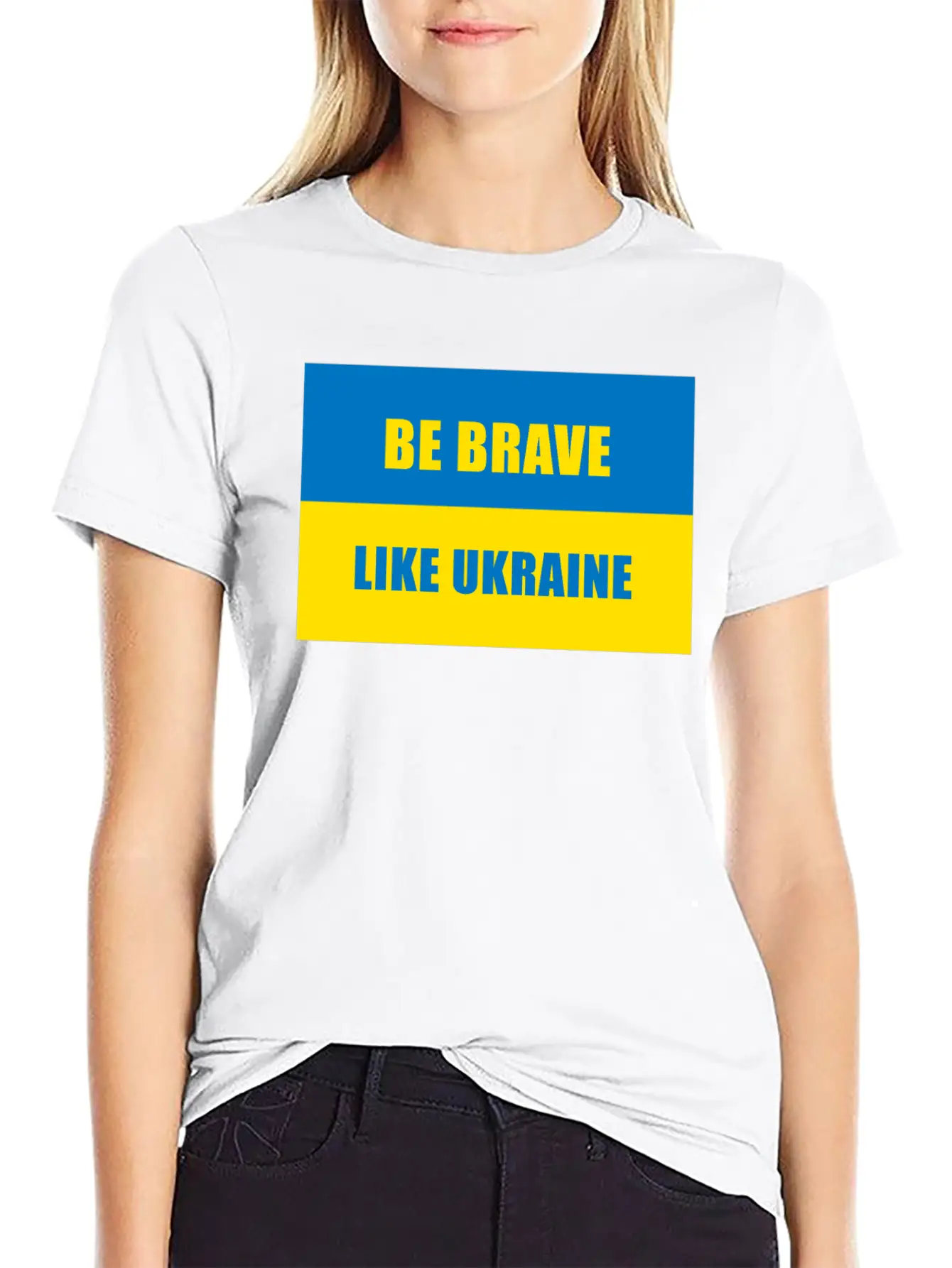 Be Brave Like Ukraine Basic Graphic T-Shirt ¨C Daily Comfort In Soft Cotton