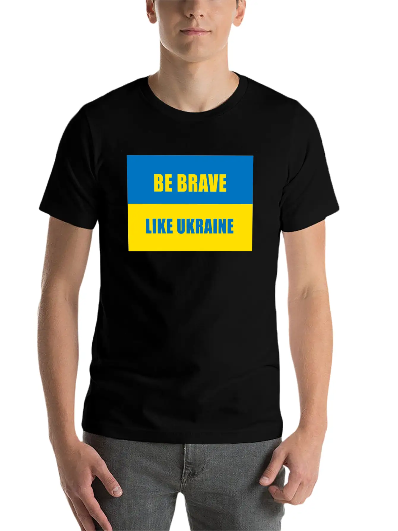 Be Brave Like Ukraine Basic Graphic T-Shirt ¨C Daily Comfort In Soft Cotton