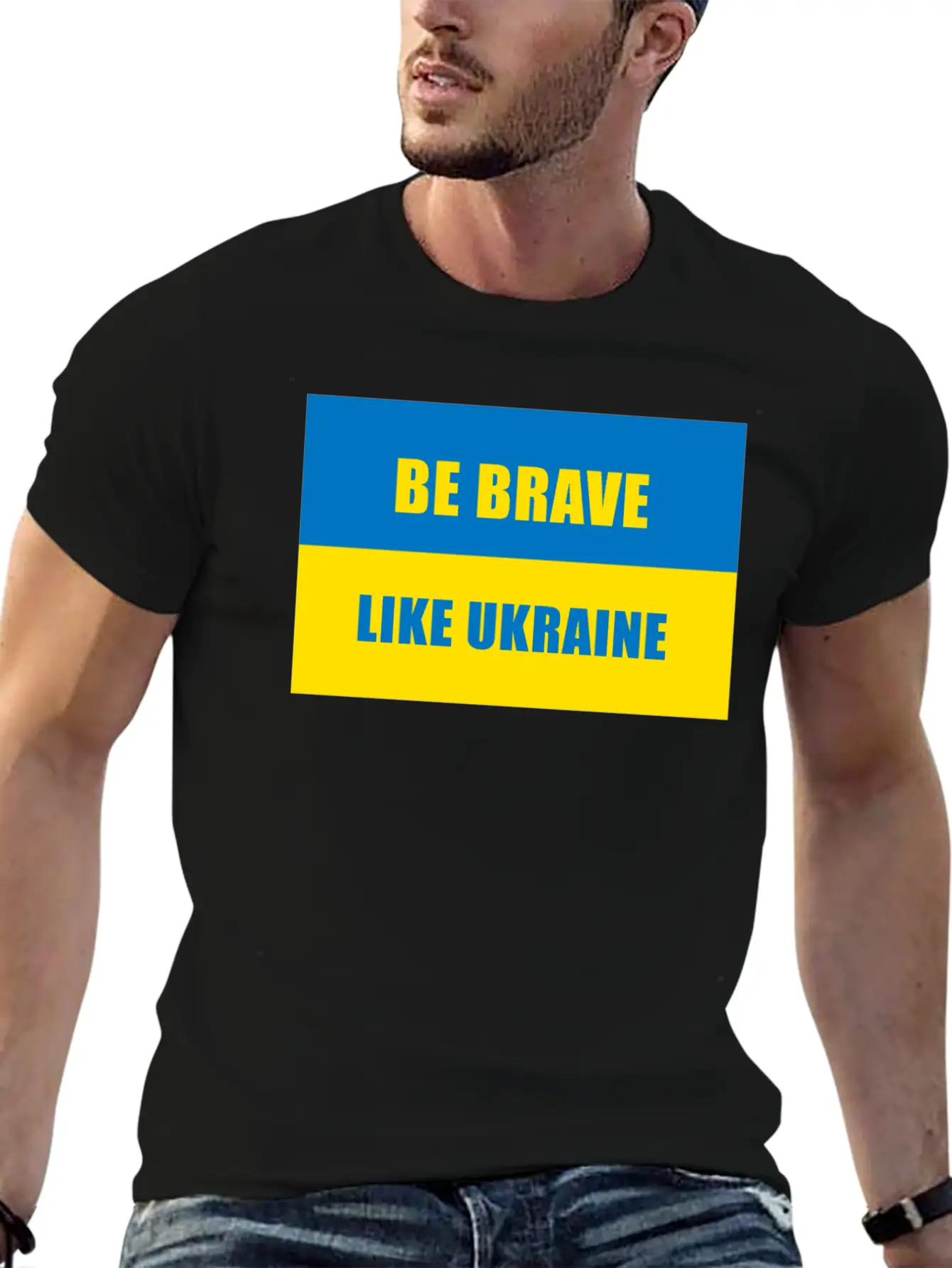 Be Brave Like Ukraine Basic Graphic T-Shirt ¨C Daily Comfort In Soft Cotton