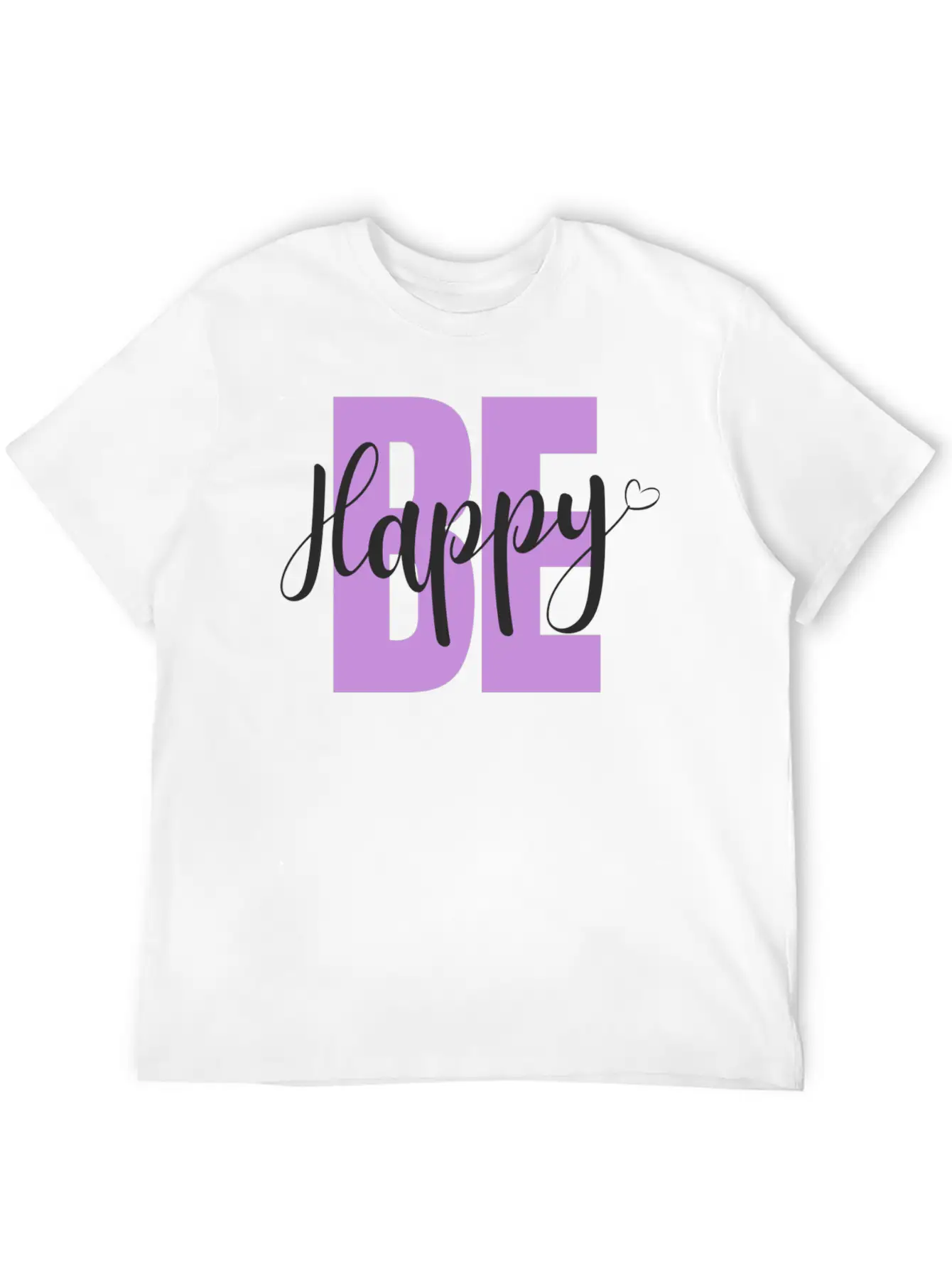 BE Happy Basic Graphic T-Shirt ¨C Daily Comfort In Soft Cotton