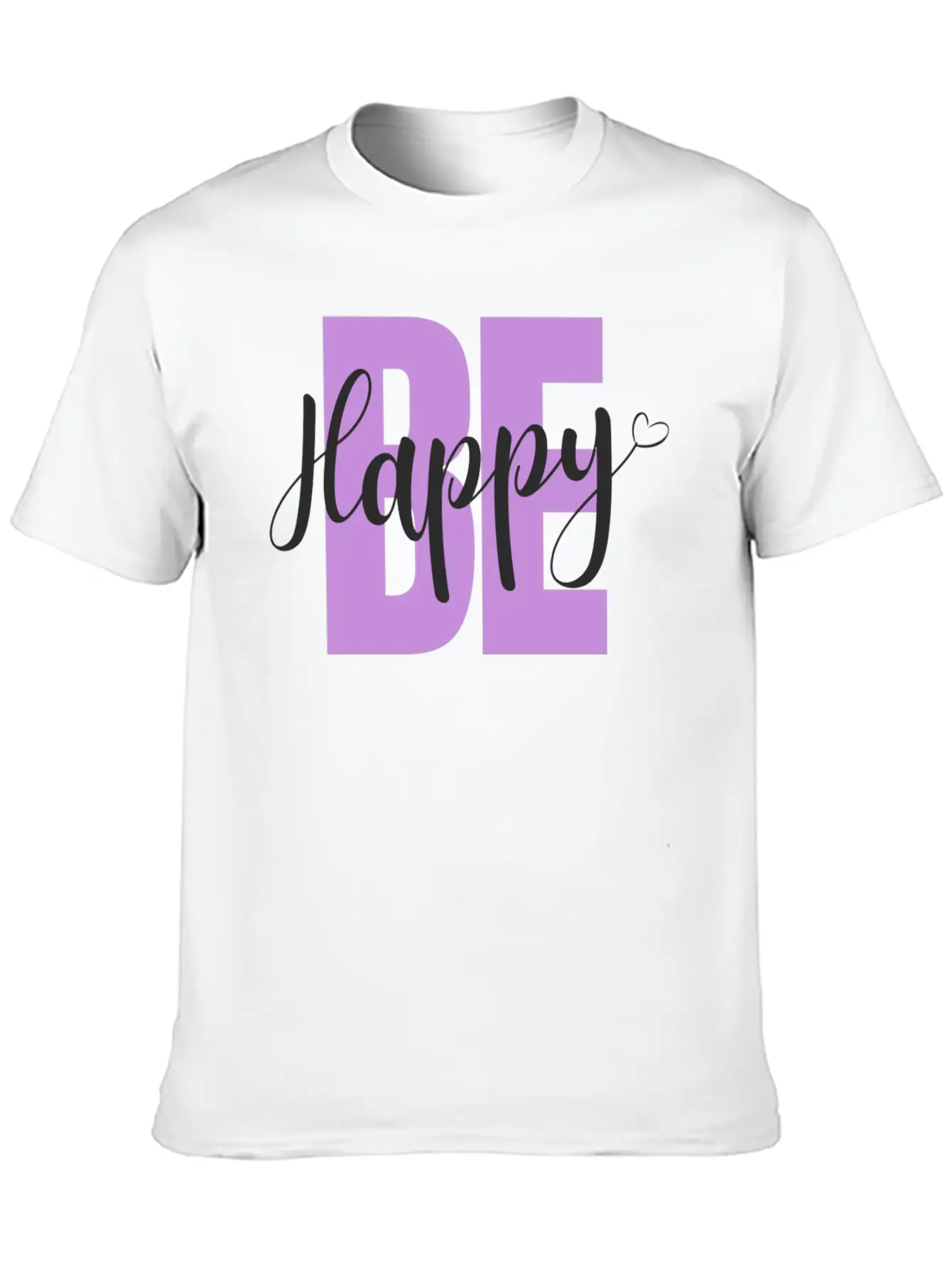 BE Happy Basic Graphic T-Shirt ¨C Daily Comfort In Soft Cotton