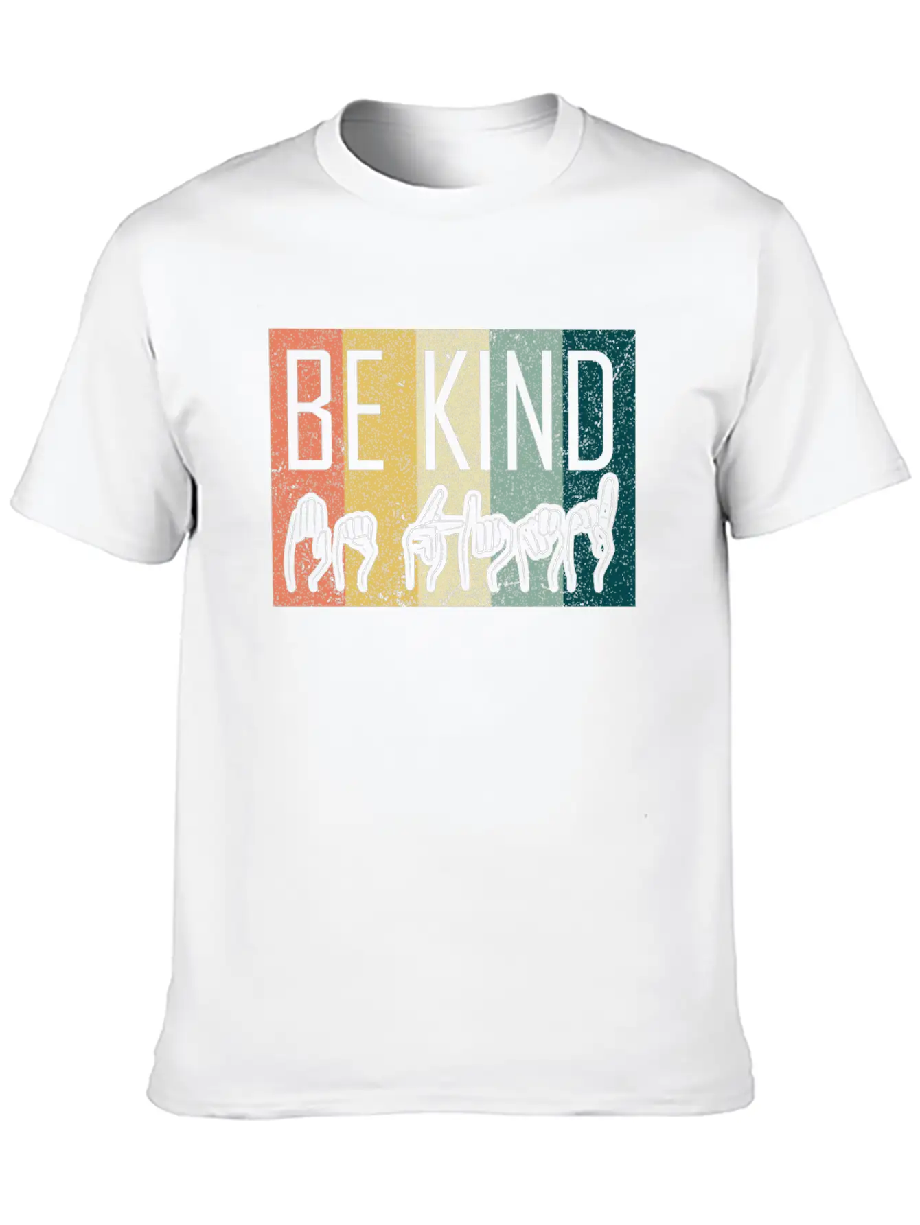 Be Kind ASL Sign Language T-Shirt Alphabet Gift Essential Cotton Tee For Daily Outfits ¨C Unisex Style