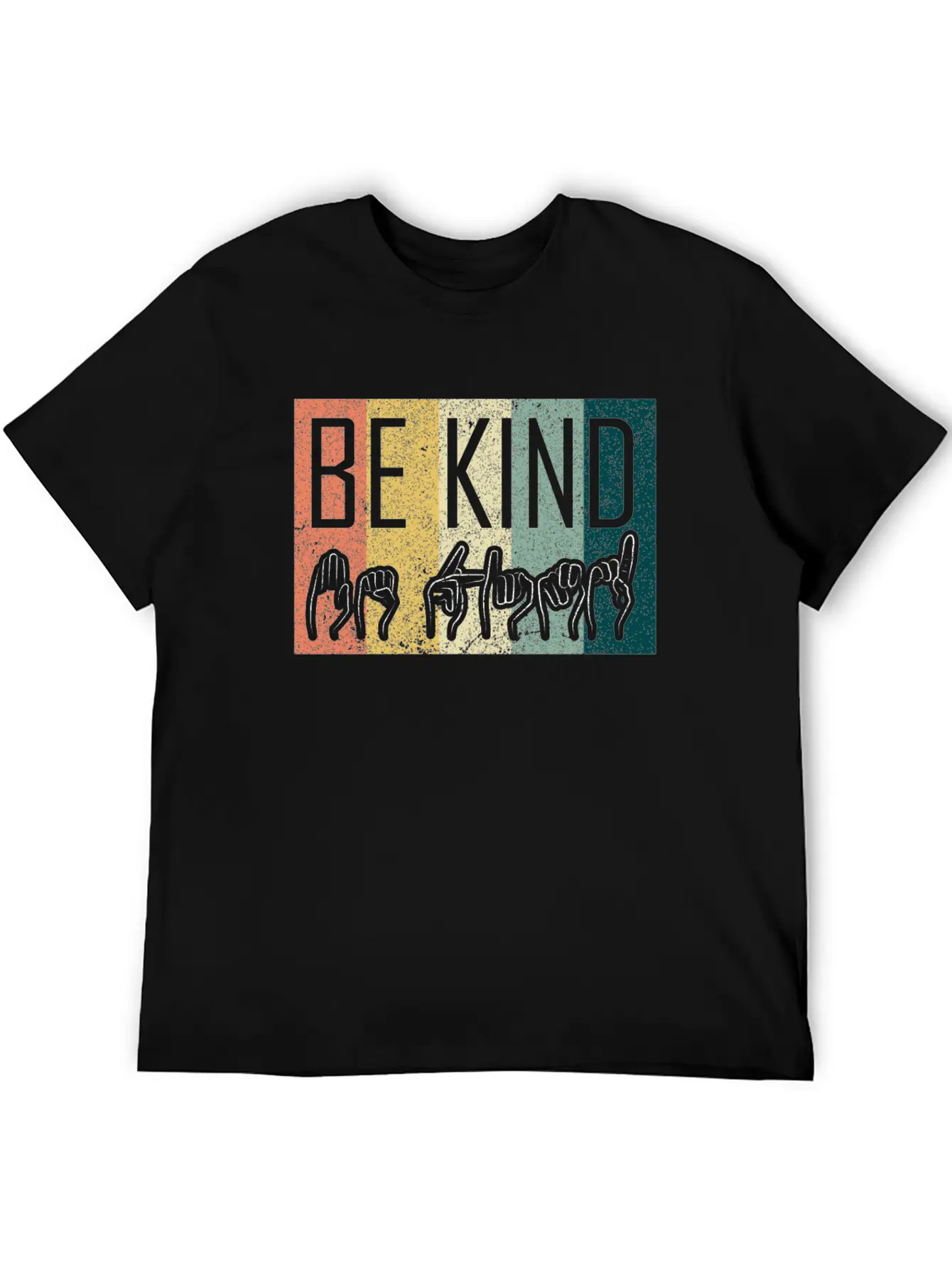 Be Kind ASL Sign Language T-Shirt Alphabet Gift Essential Cotton Tee For Daily Outfits ¨C Unisex Style