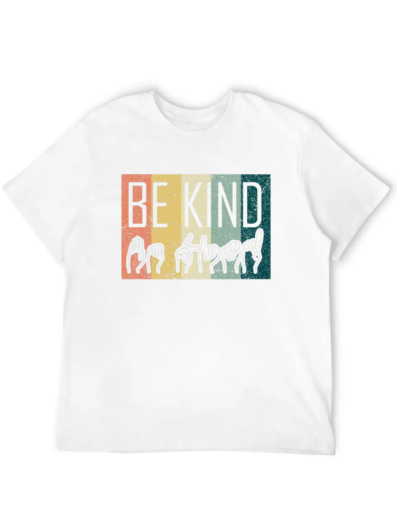 Be Kind ASL Sign Language T-Shirt Alphabet Gift Essential Cotton Tee For Daily Outfits ¨C Unisex Style