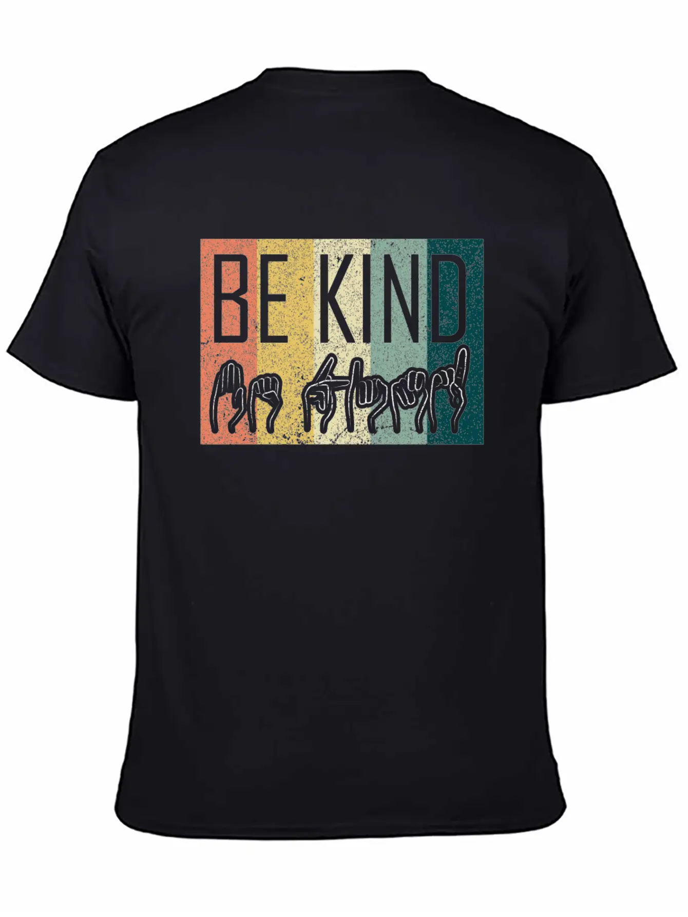 Be Kind ASL Sign Language T-Shirt Alphabet Gift Essential Cotton Tee For Daily Outfits ¨C Unisex Style
