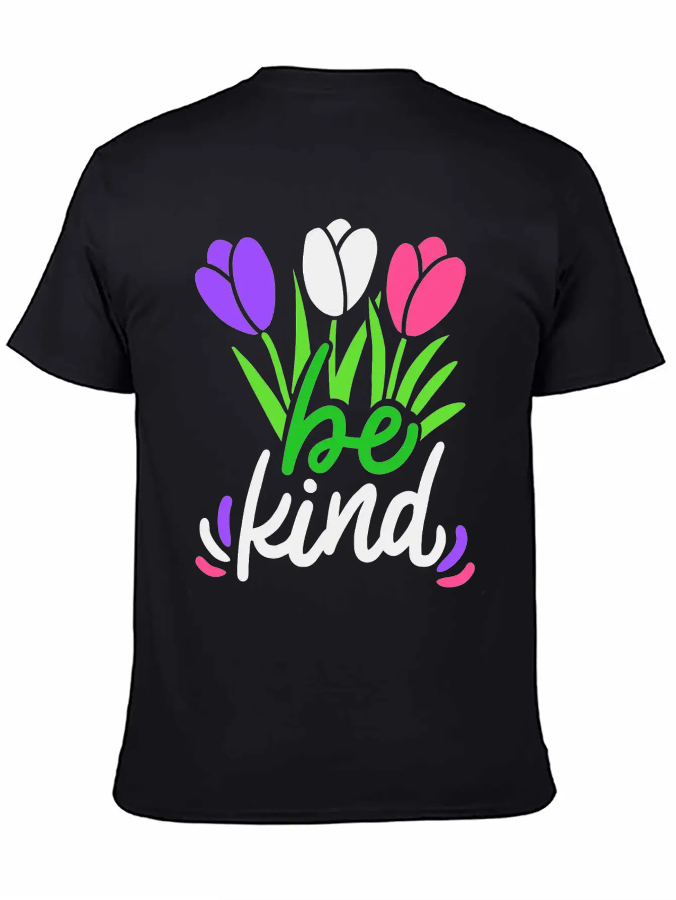 Be Kind Flower Basic Graphic T-Shirt ¨C Daily Comfort In Soft Cotton