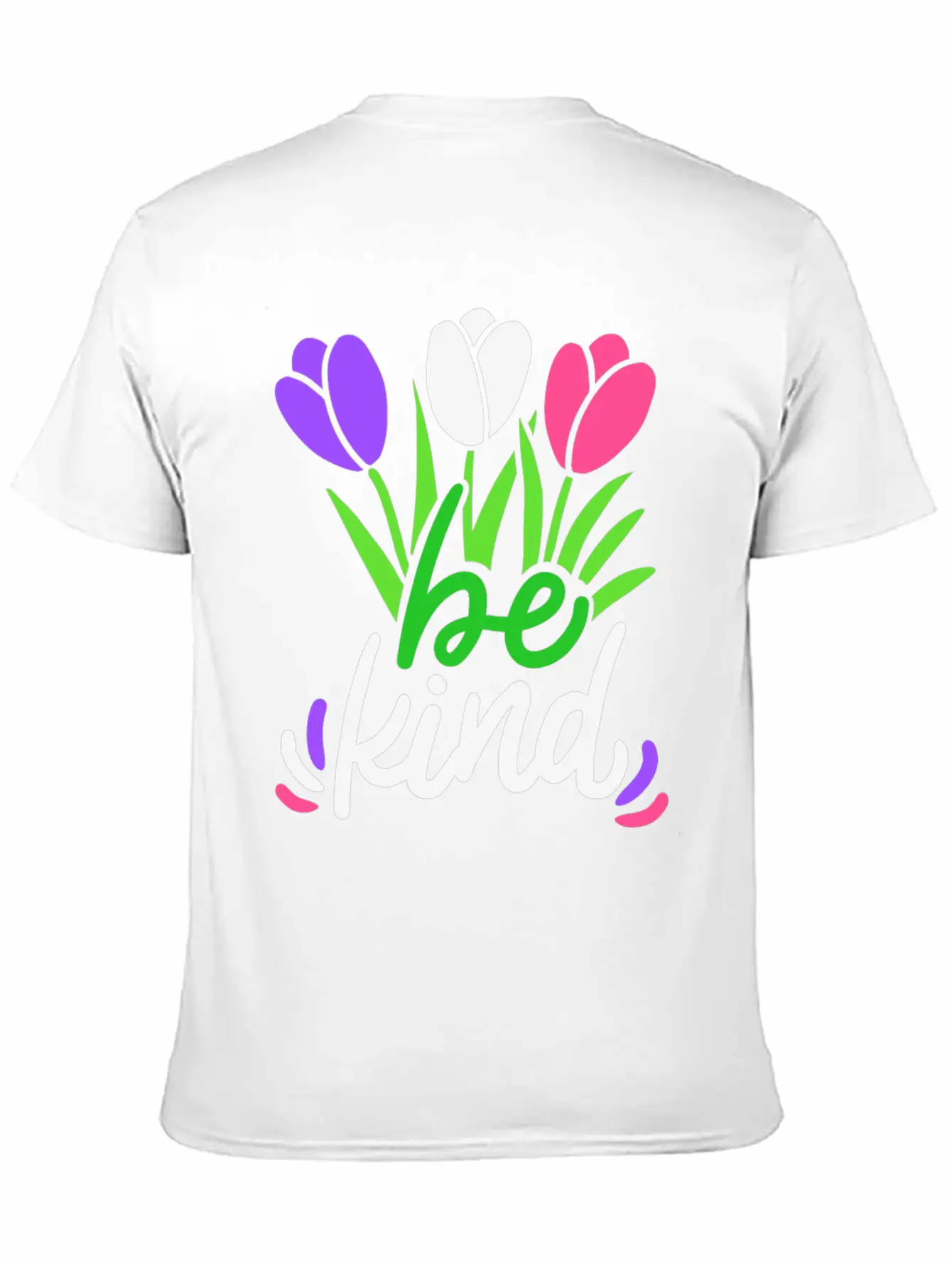 Be Kind Flower Basic Graphic T-Shirt ¨C Daily Comfort In Soft Cotton