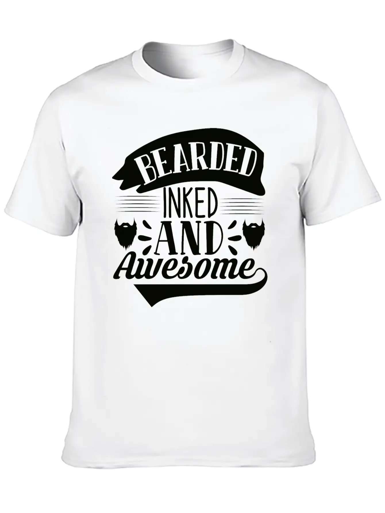 Bearded Inked And Awesome Soft Cotton Short Sleeve Tee ¨C Unisex Wardrobe Staple
