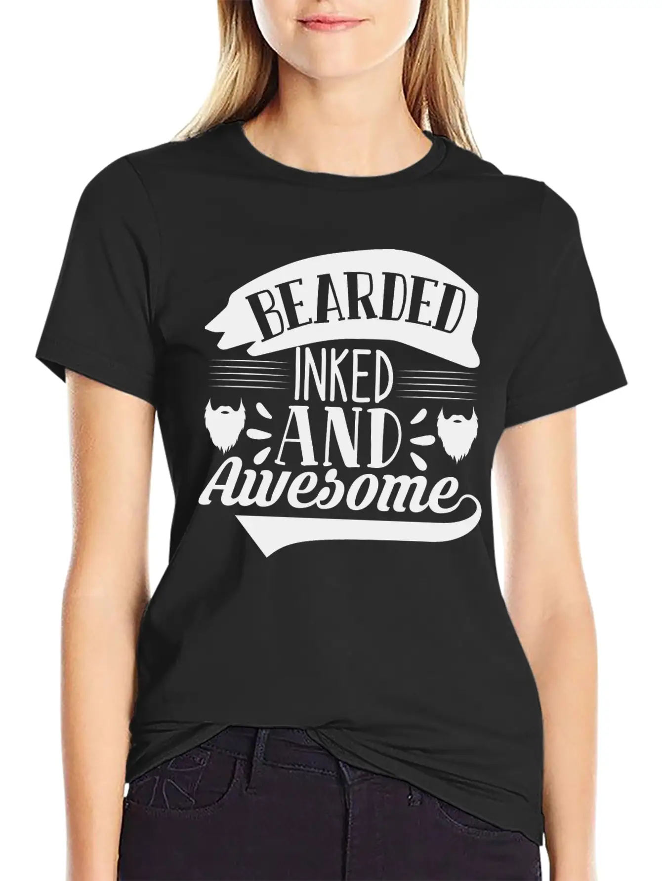 Bearded Inked And Awesome Soft Cotton Short Sleeve Tee ¨C Unisex Wardrobe Staple