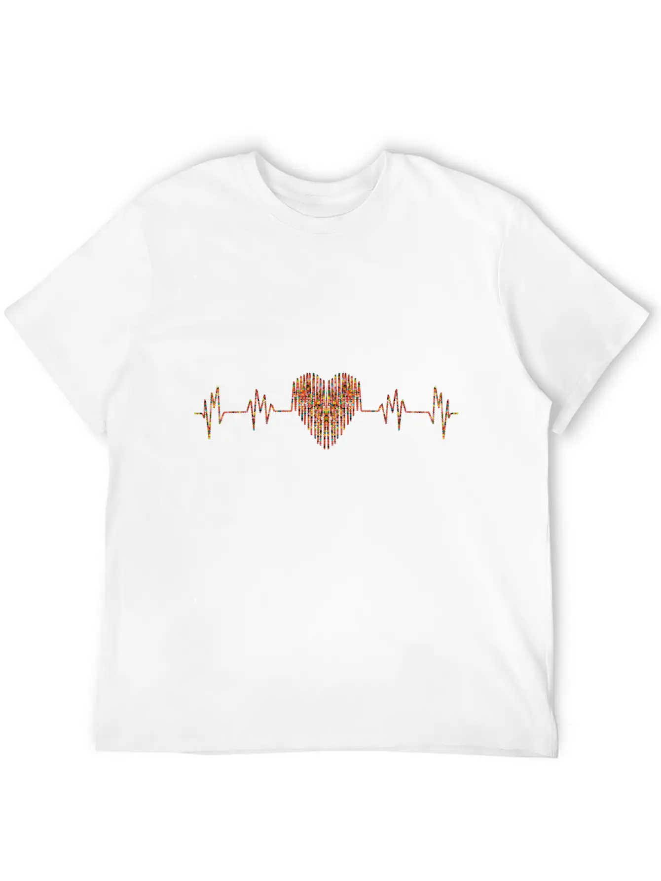 Beautiful Heartbeat Love Heart Design Soft Cotton Short Sleeve Tee ¨C Unisex Wardrobe Staple