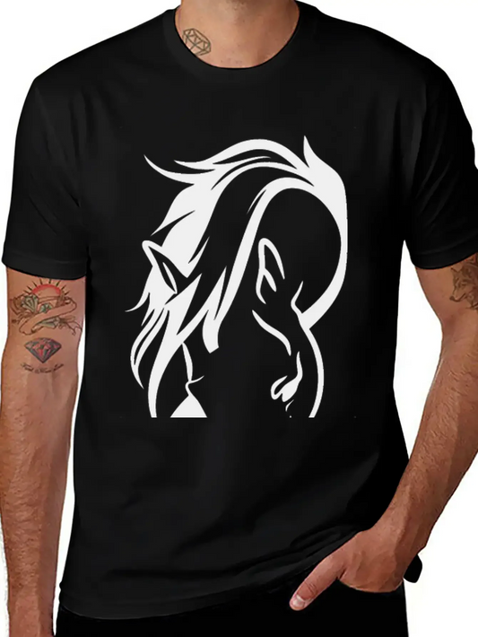 Beautiful Horse Essential Cotton Tee For Daily Outfits ¨C Unisex Style