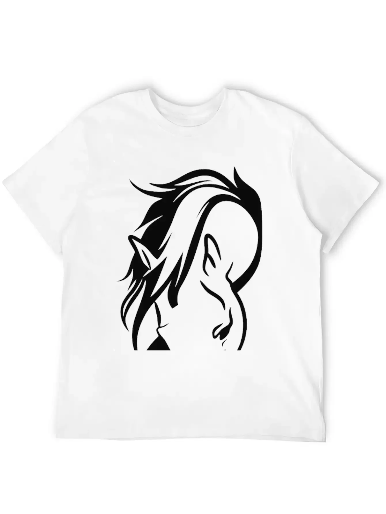 Beautiful Horse Essential Cotton Tee For Daily Outfits ¨C Unisex Style
