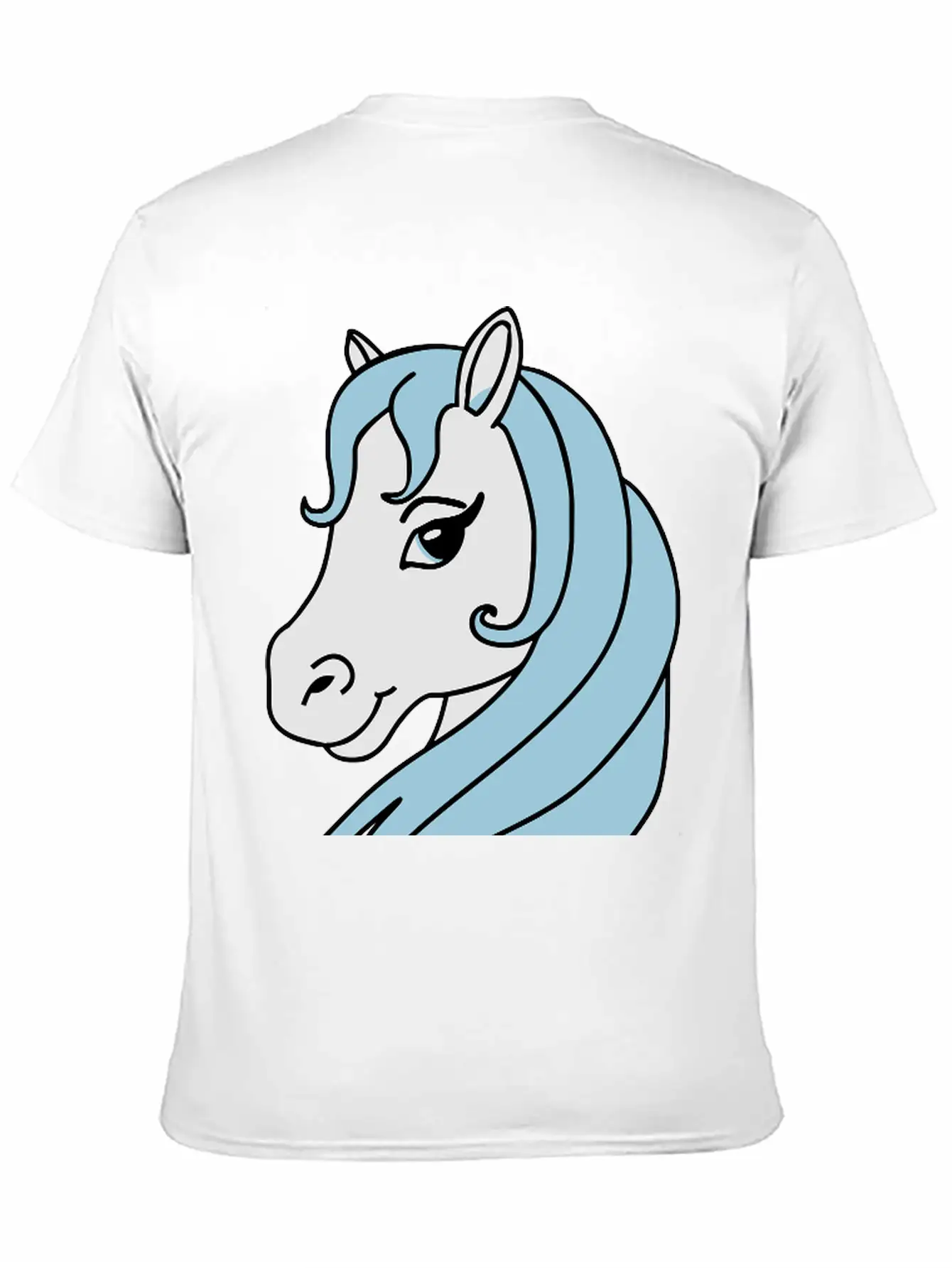 Beauty Horse Head Essential Cotton Tee For Daily Outfits ¨C Unisex Style