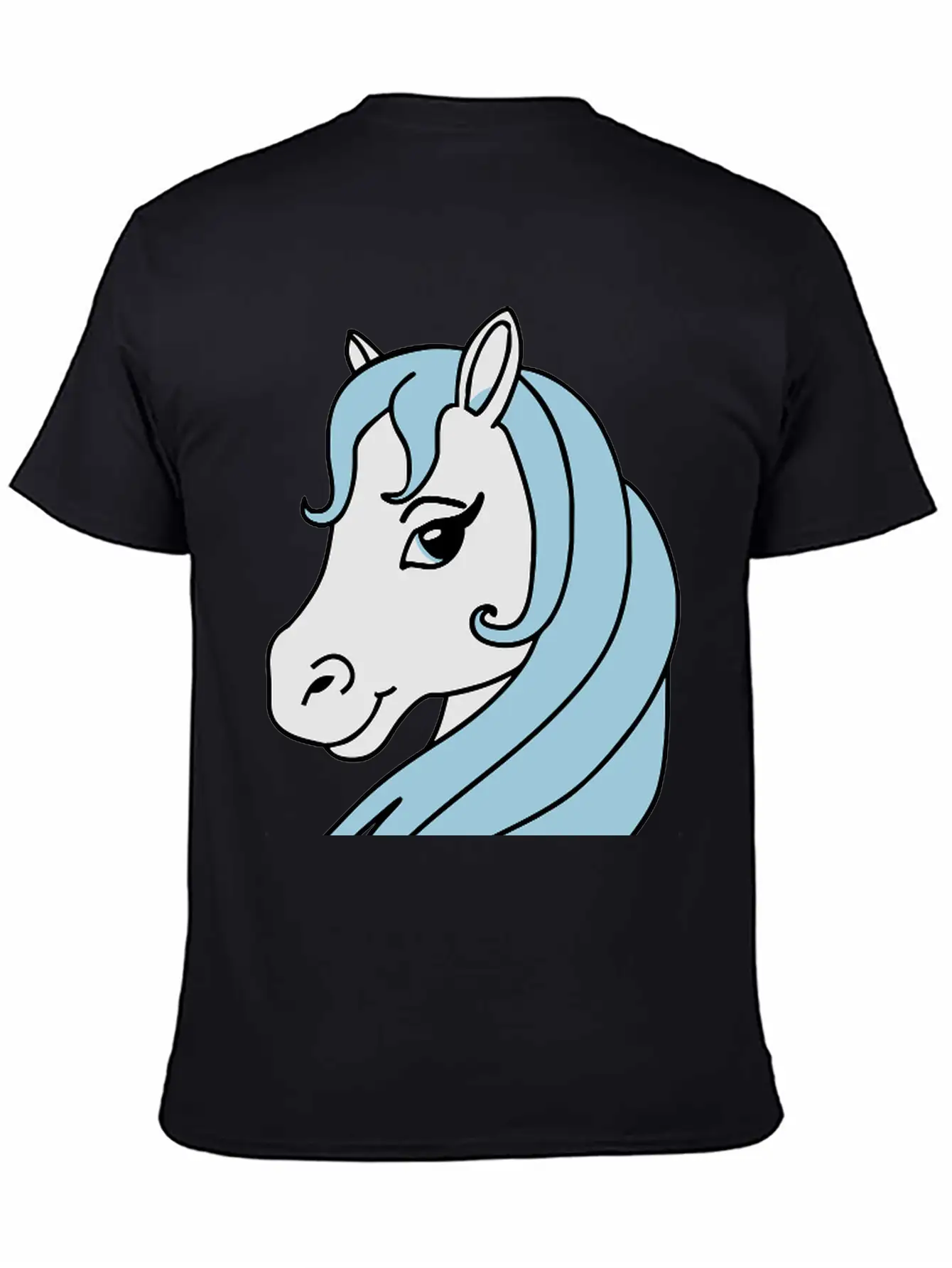 Beauty Horse Head Essential Cotton Tee For Daily Outfits ¨C Unisex Style