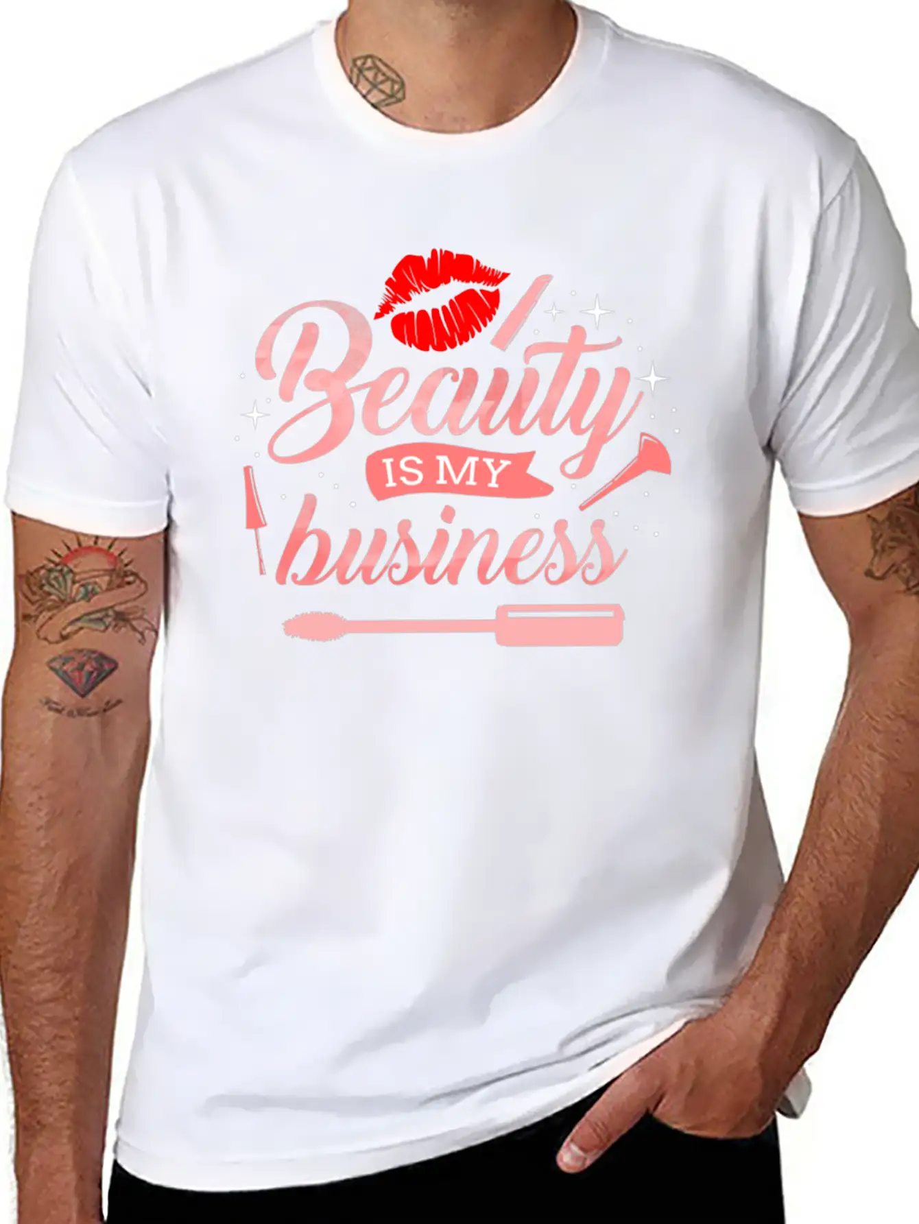 Beauty Is My Business For Makeup Artist Soft Cotton Short Sleeve Tee ¨C Unisex Wardrobe Staple